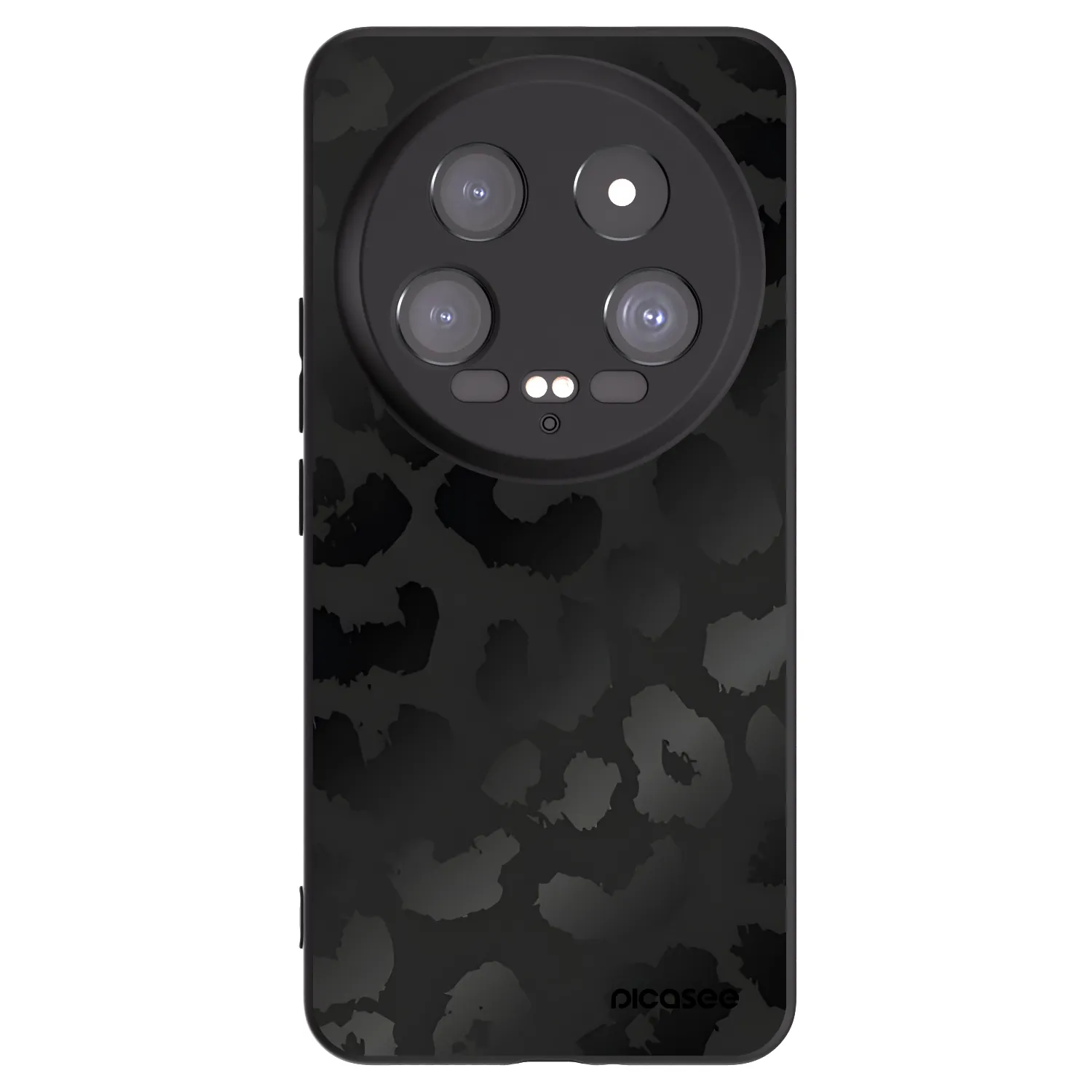 Picasee crna silikonska maskica za Xiaomi 14 Ultra - Midnight Leopard