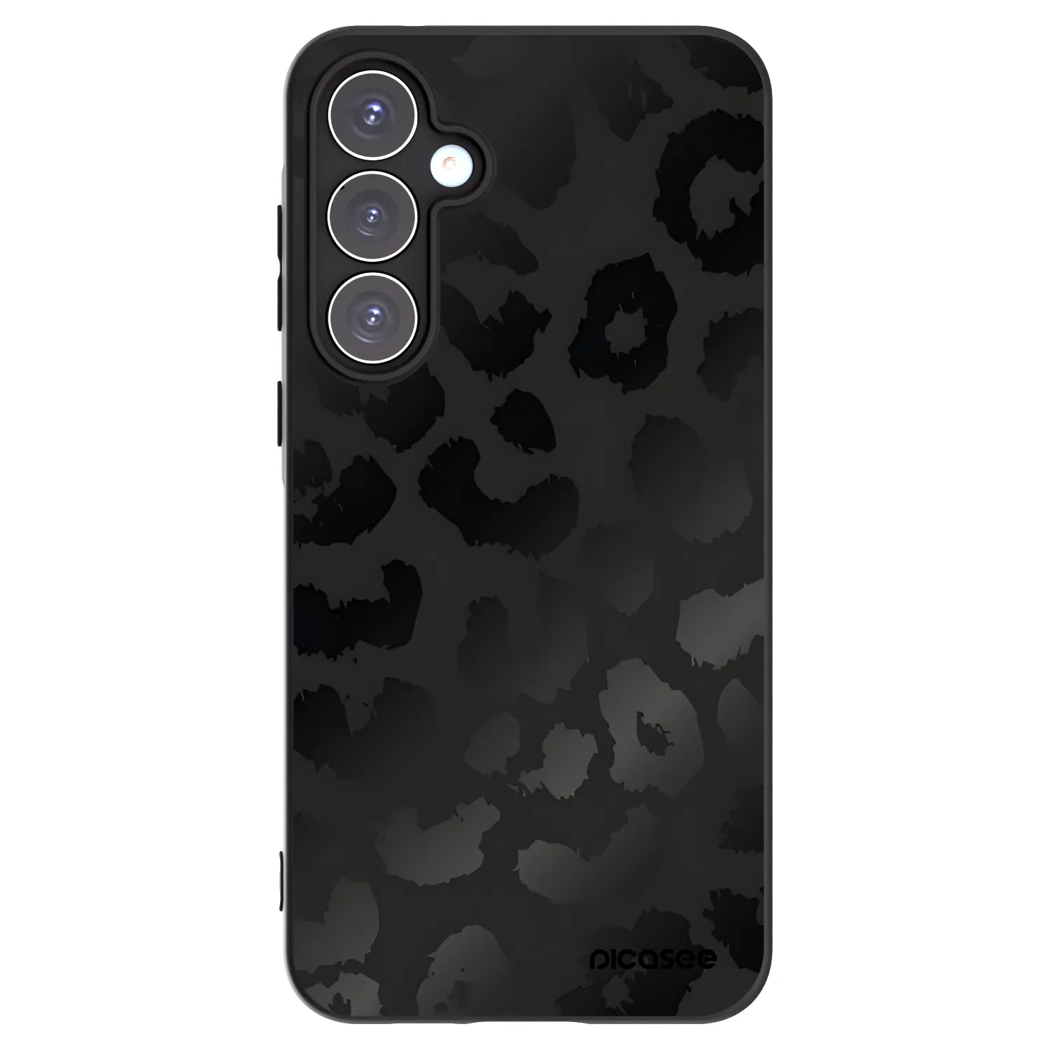 Picasee crna silikonska maskica za Samsung Galaxy A55 5G A556B - Midnight Leopard