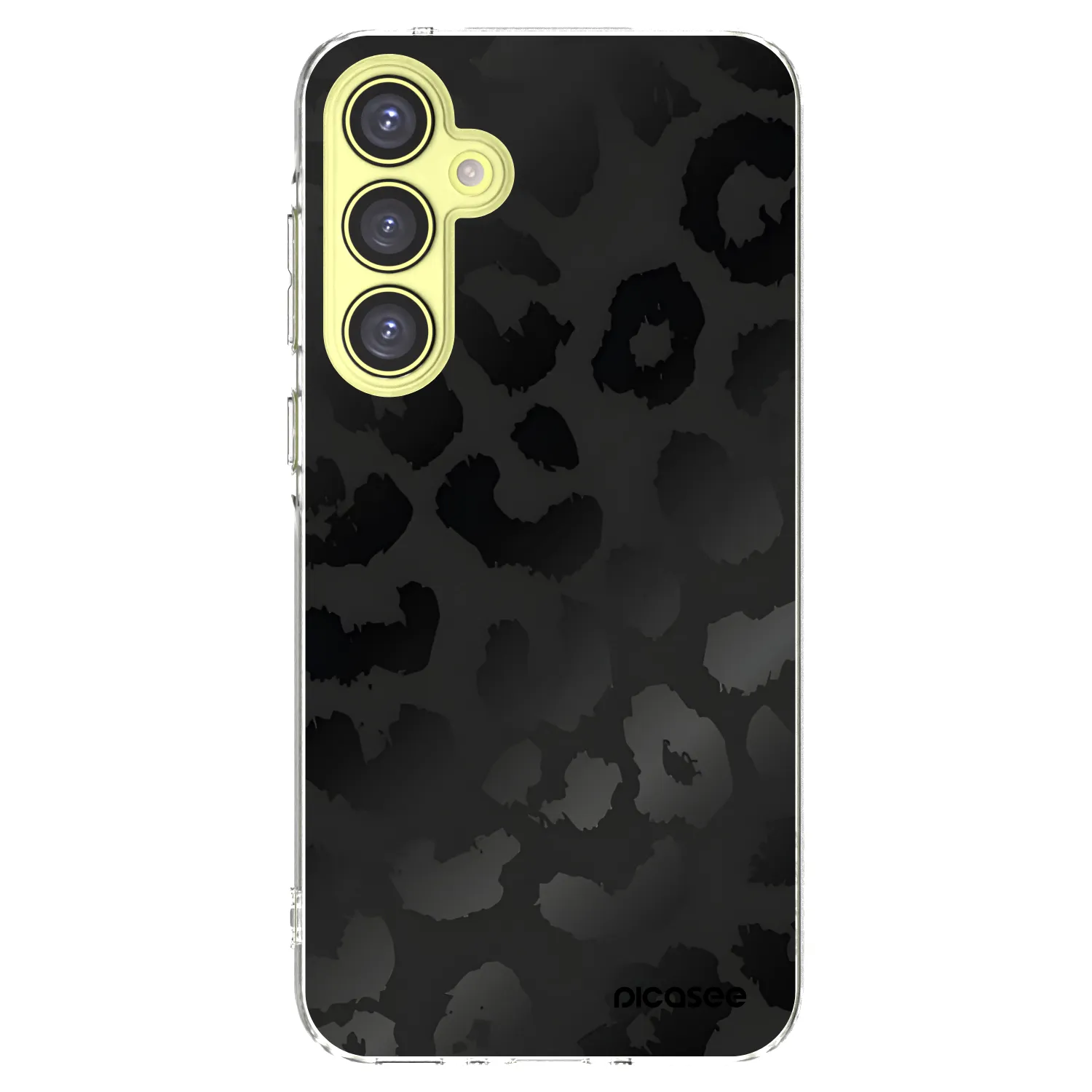 Picasee silikonska prozirna maskica za Samsung Galaxy A35 5G A356B - Midnight Leopard