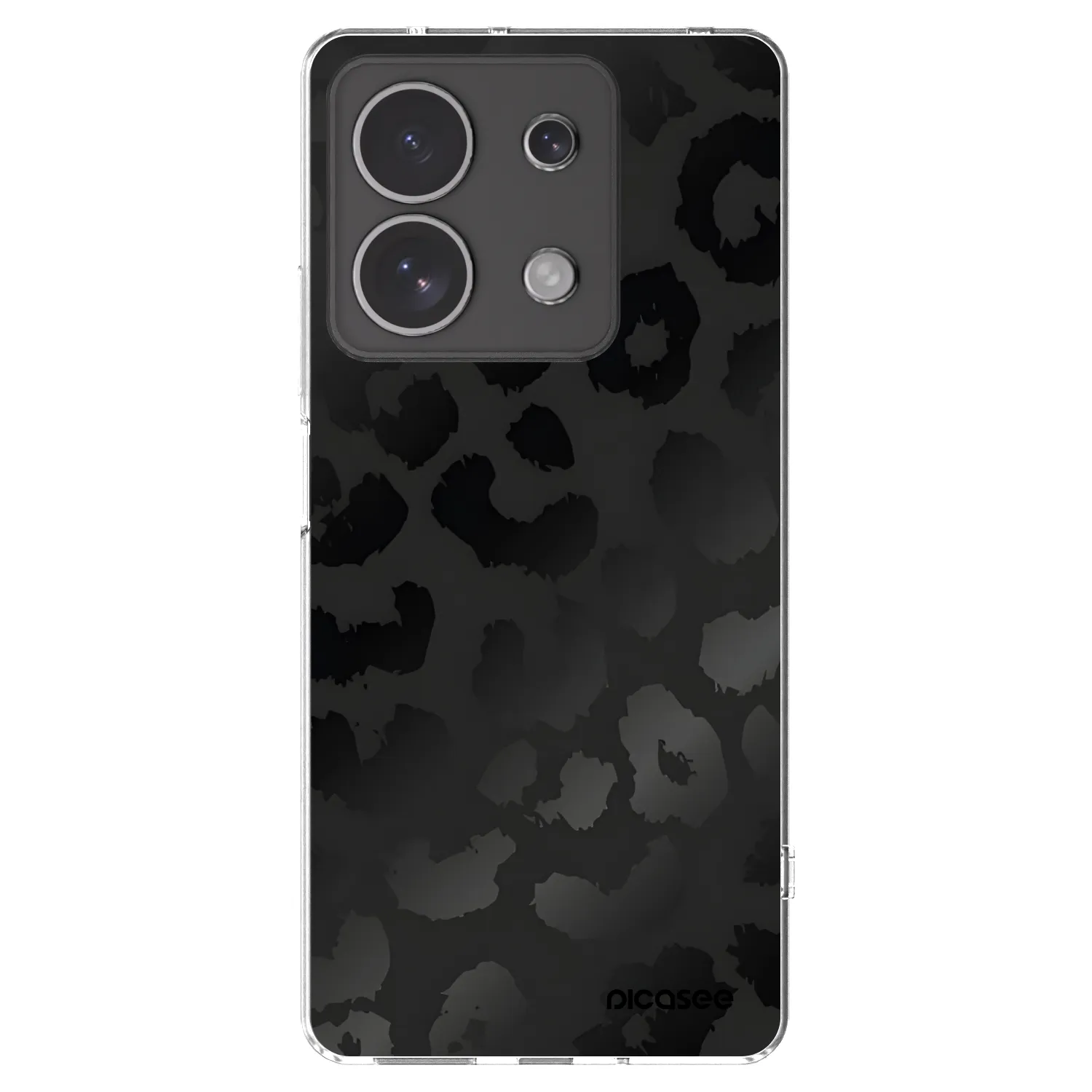 Picasee silikonska prozirna maskica za Xiaomi Redmi Note 13 4G - Midnight Leopard