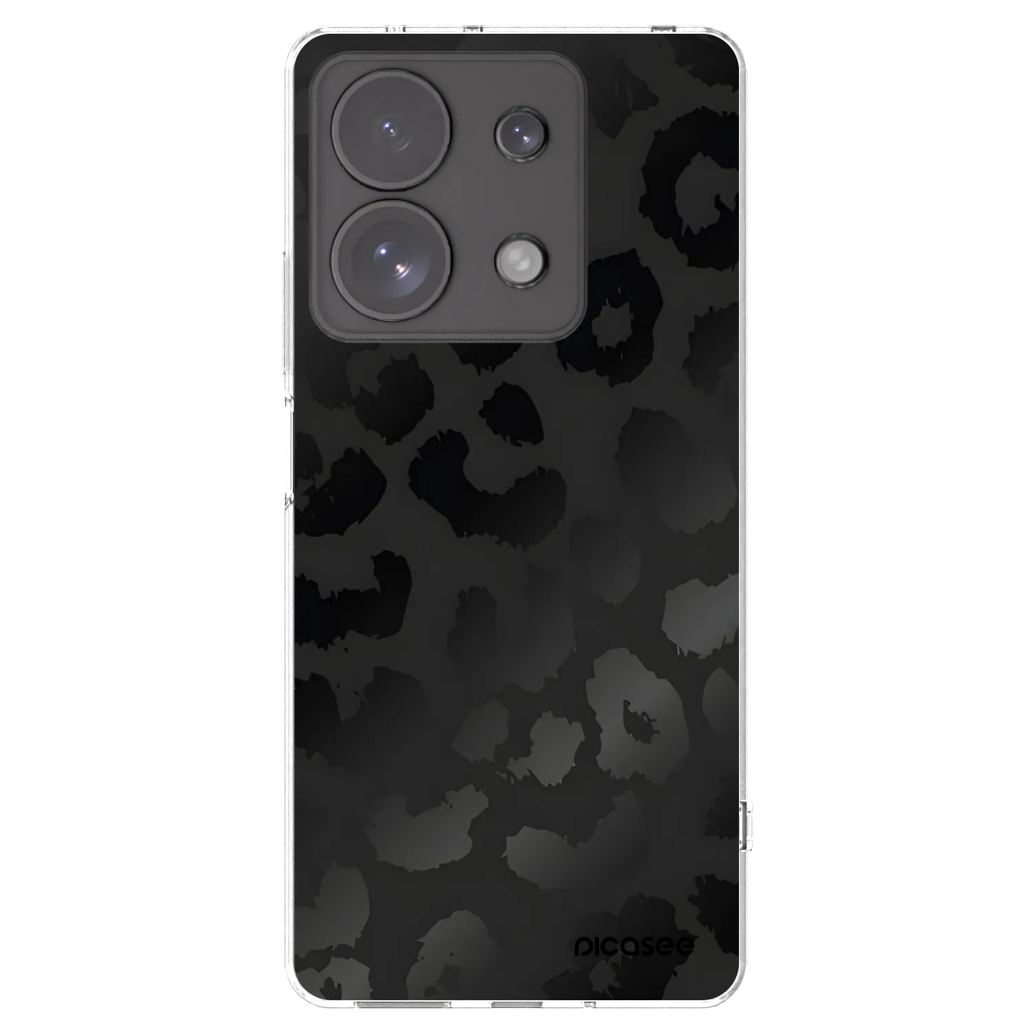 Picasee silikonska prozirna maskica za Xiaomi Redmi Note 13 Pro 4G - Midnight Leopard