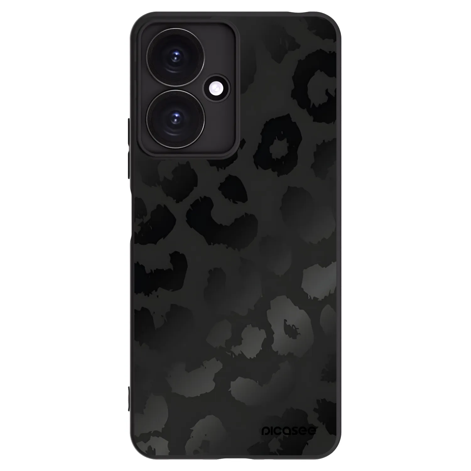 Picasee crna silikonska maskica za Xiaomi Redmi 13C 5G - Midnight Leopard