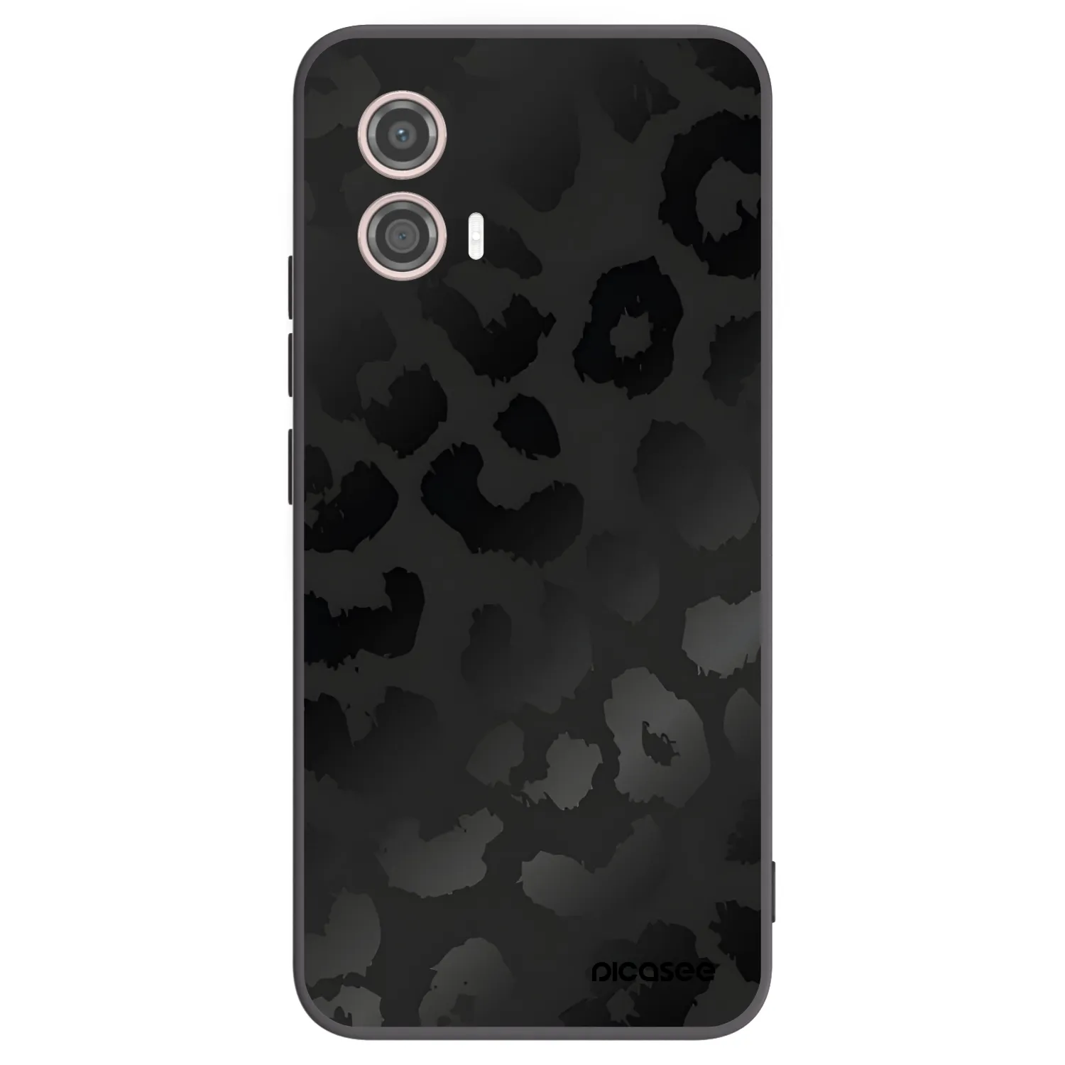 Picasee crna silikonska maskica za Motorola Moto G53 5G - Midnight Leopard