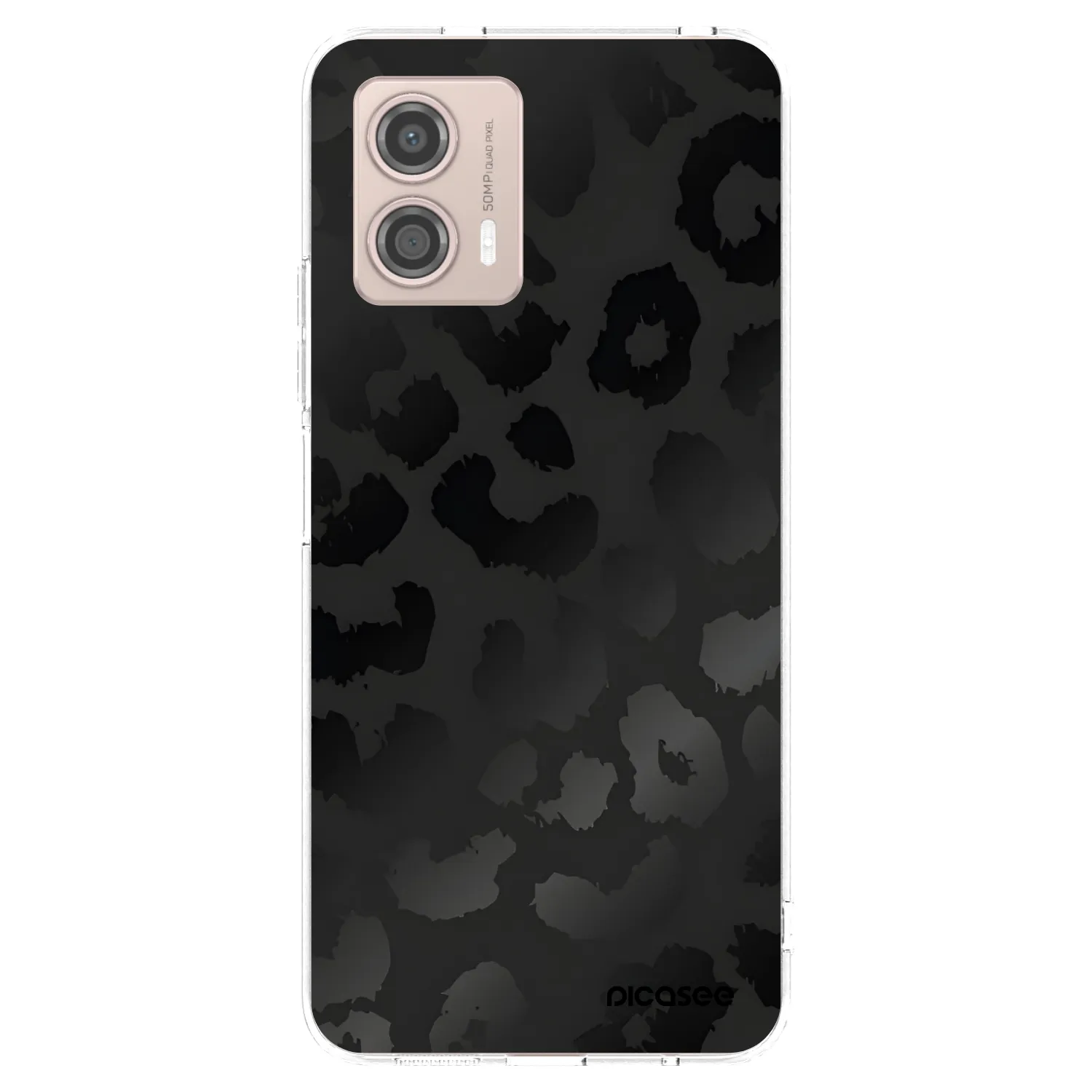 Picasee silikonska prozirna maskica za Motorola Moto G53 5G - Midnight Leopard