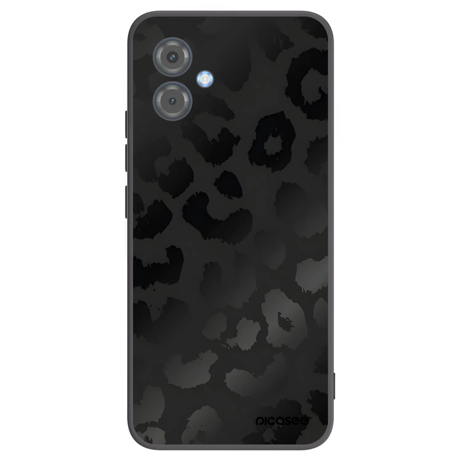 Picasee crna silikonska maskica za Motorola Moto G14 - Midnight Leopard