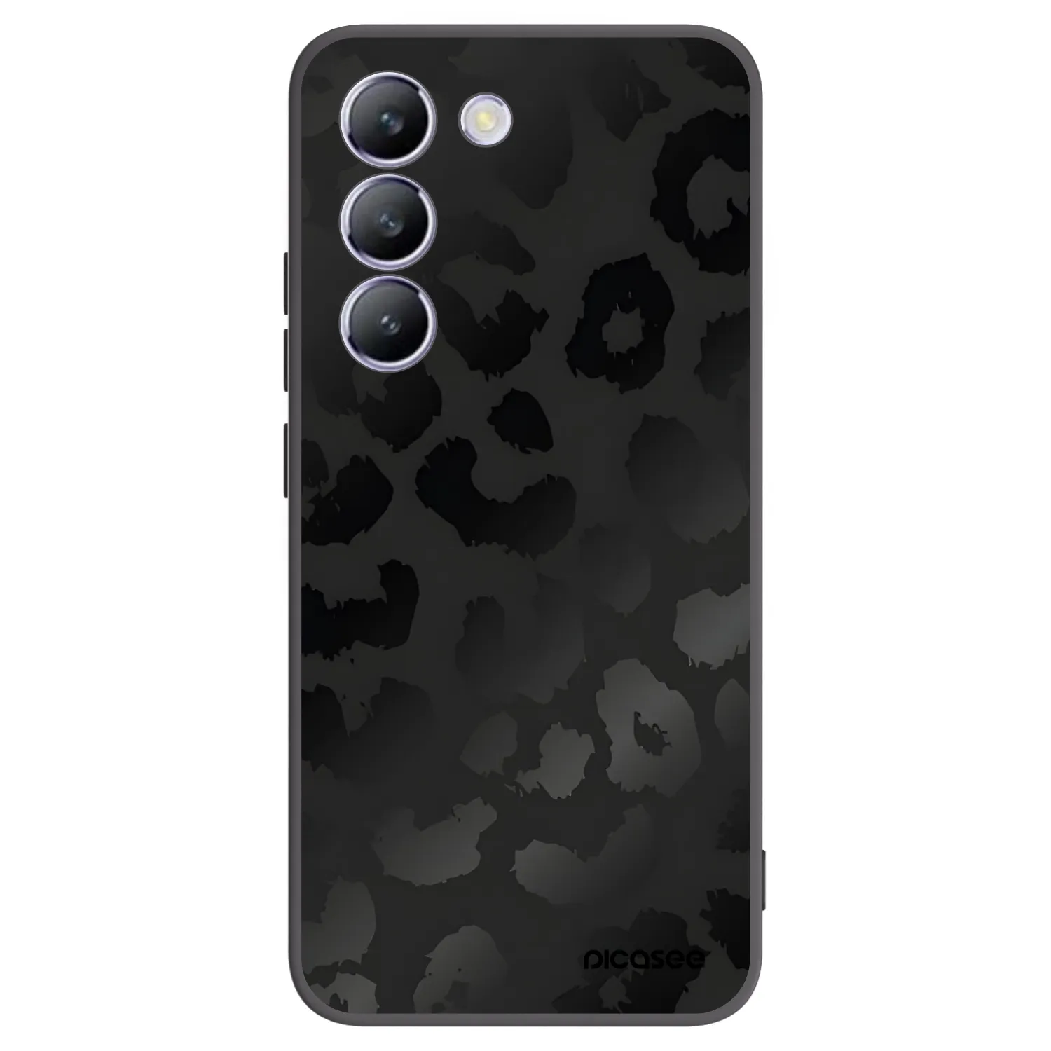 Picasee crna silikonska maskica za Vivo V40 SE 5G - Midnight Leopard