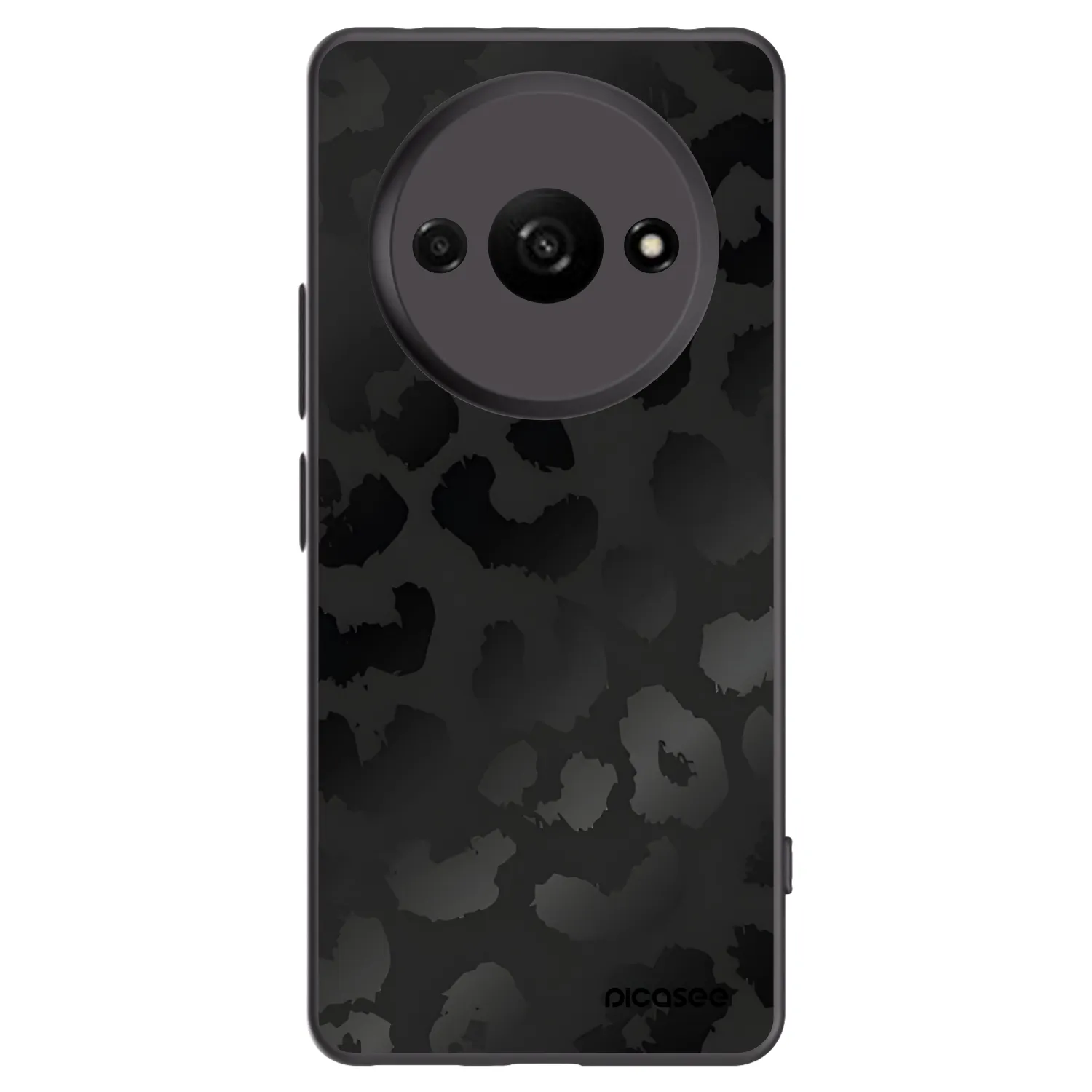 Picasee crna silikonska maskica za Xiaomi Redmi A3 - Midnight Leopard