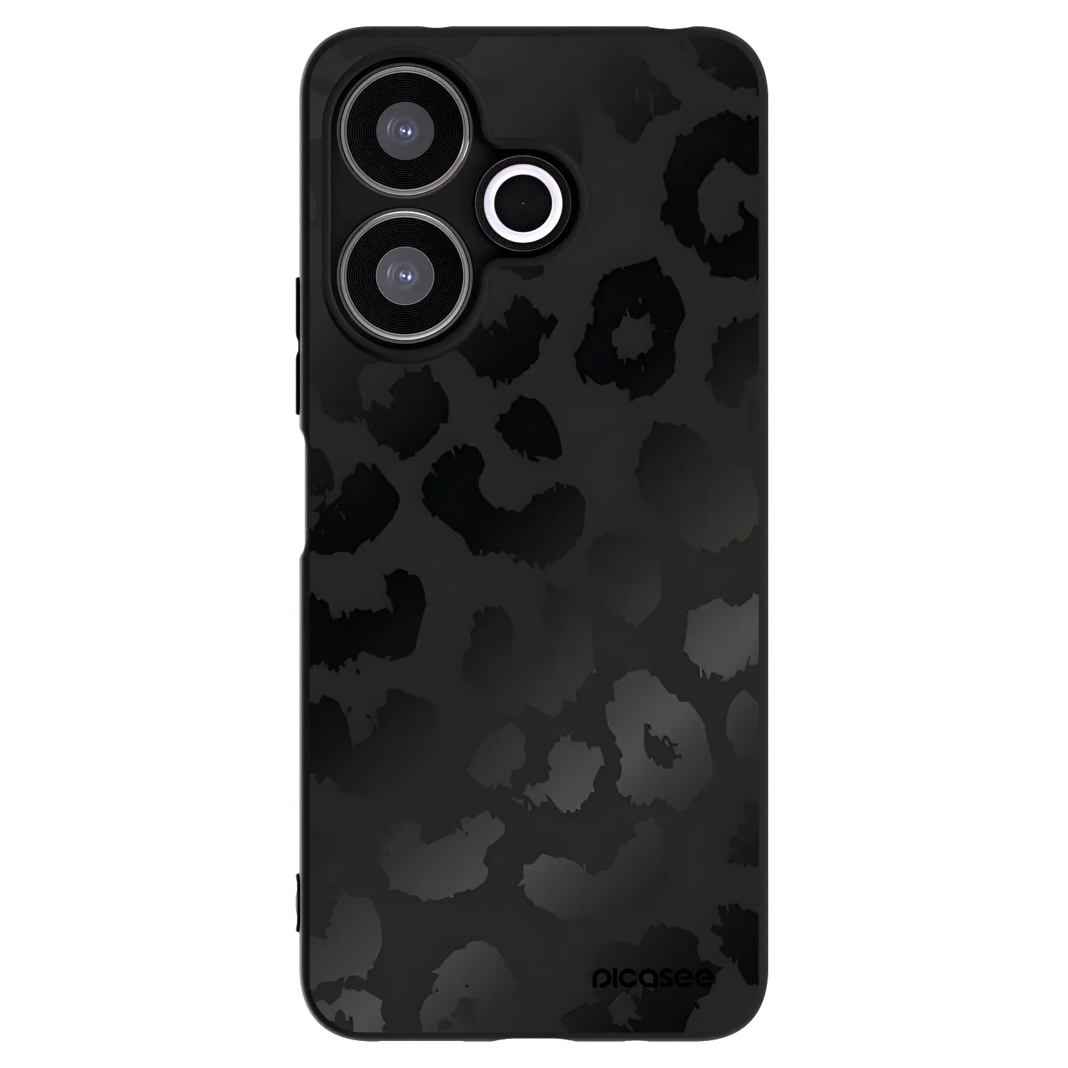 Picasee crna silikonska maskica za Xiaomi Redmi 13 4G - Midnight Leopard