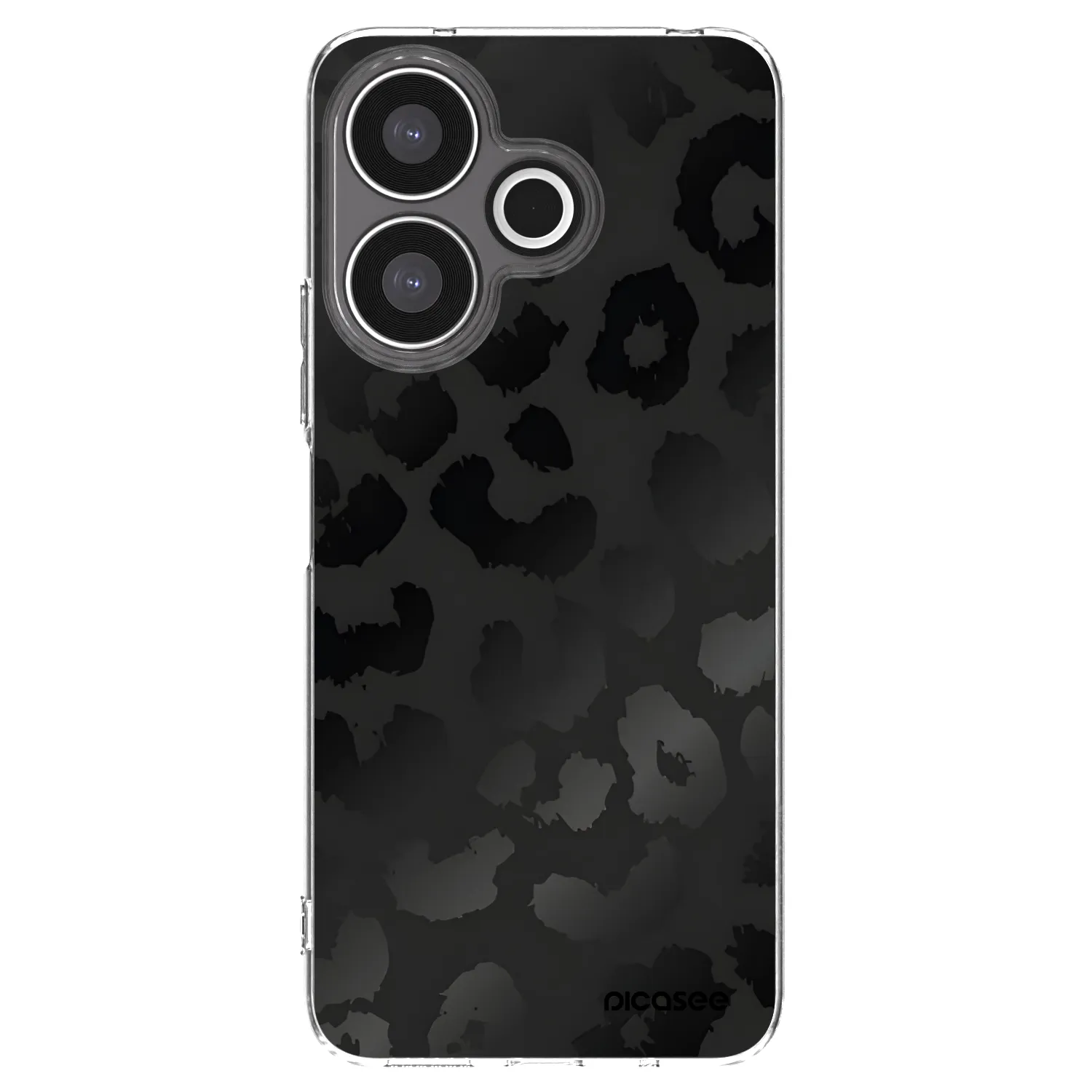 Picasee silikonska prozirna maskica za Xiaomi Redmi 13 4G - Midnight Leopard