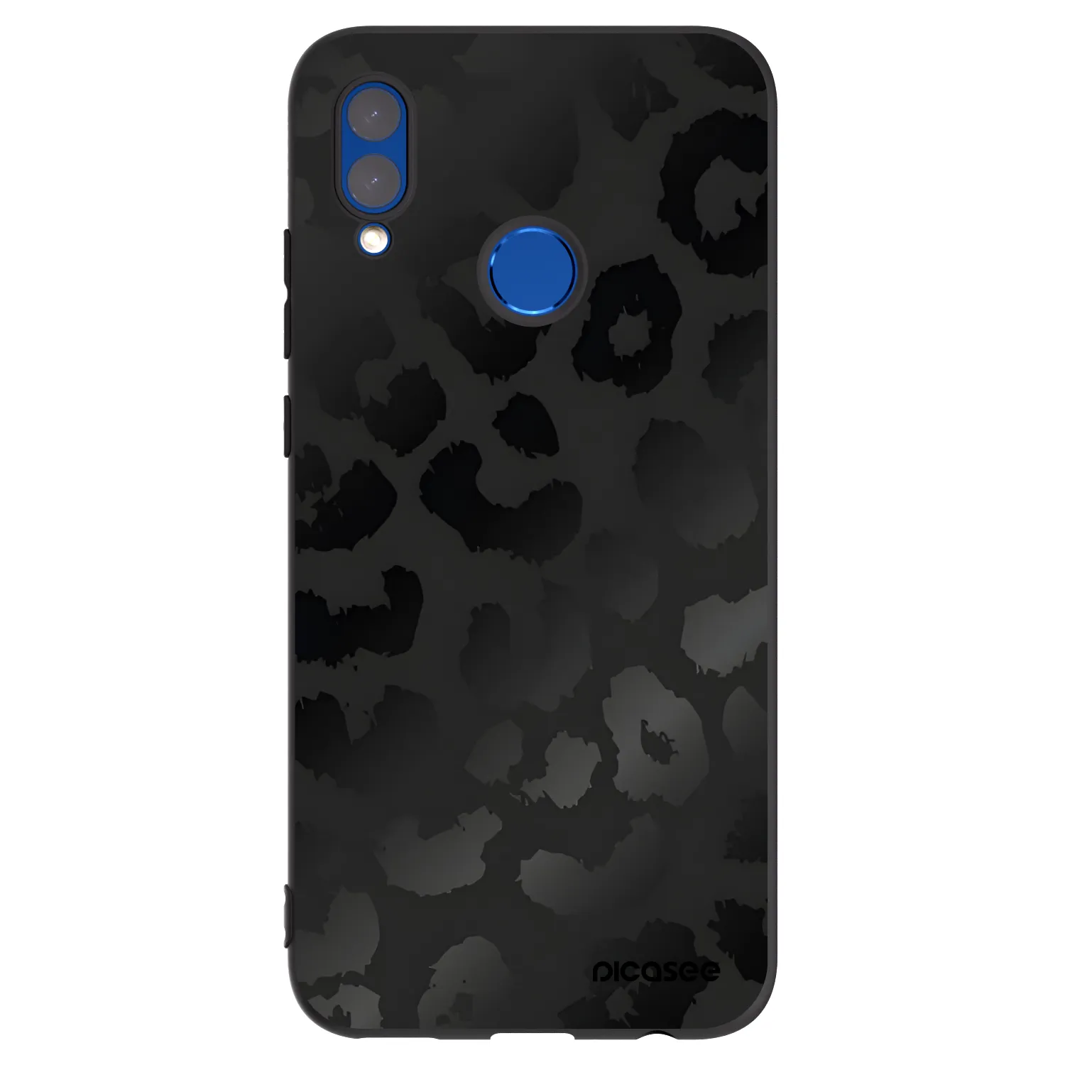 Picasee crna silikonska maskica za Honor 10 Lite - Midnight Leopard