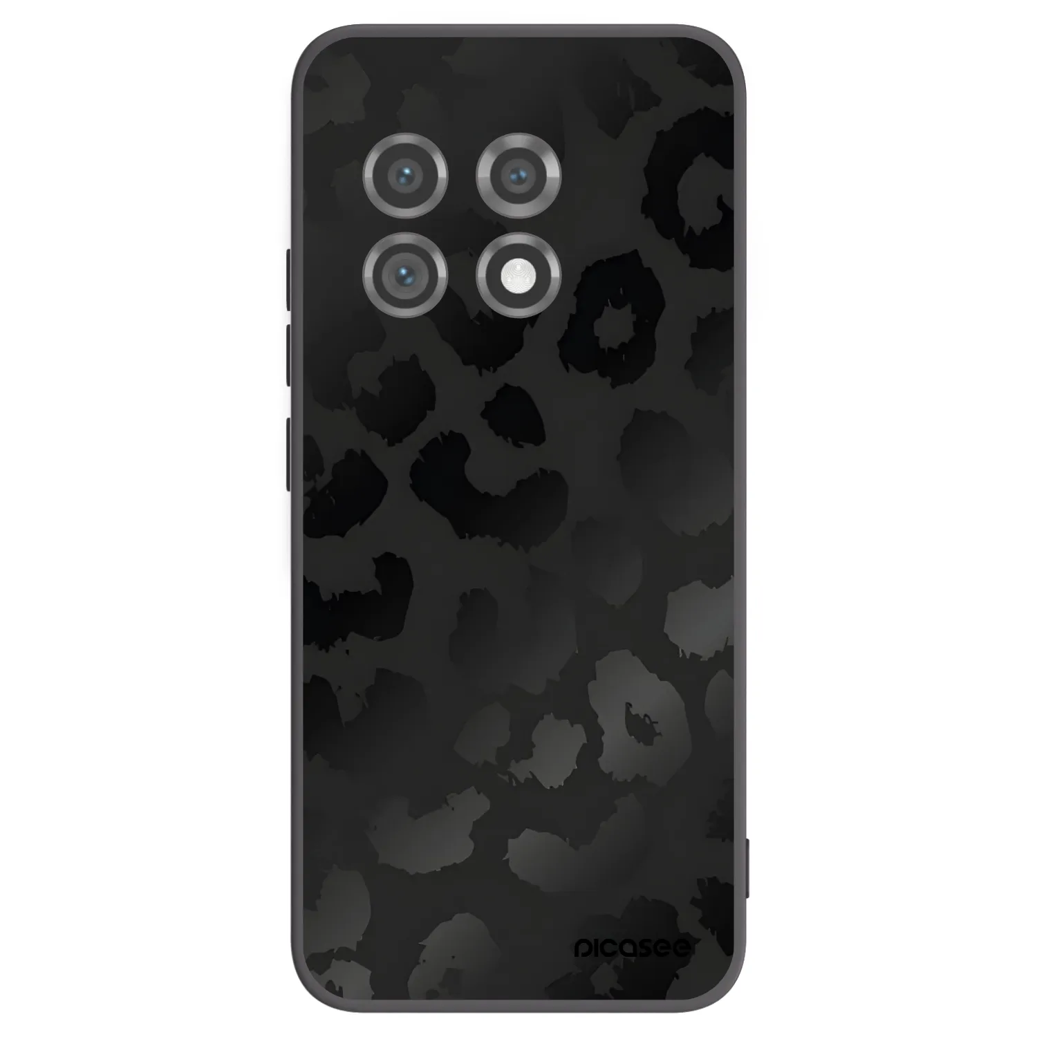 Picasee crna silikonska maskica za OnePlus 11 5G - Midnight Leopard