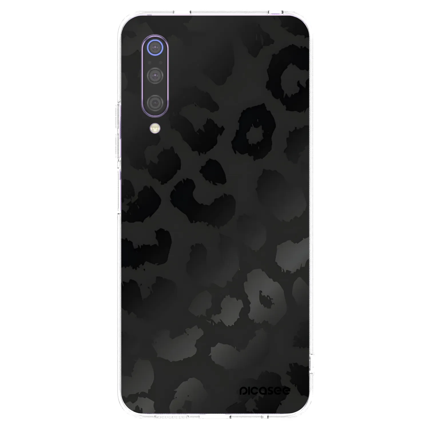 Picasee silikonska prozirna maskica za Xiaomi Mi 9 - Midnight Leopard