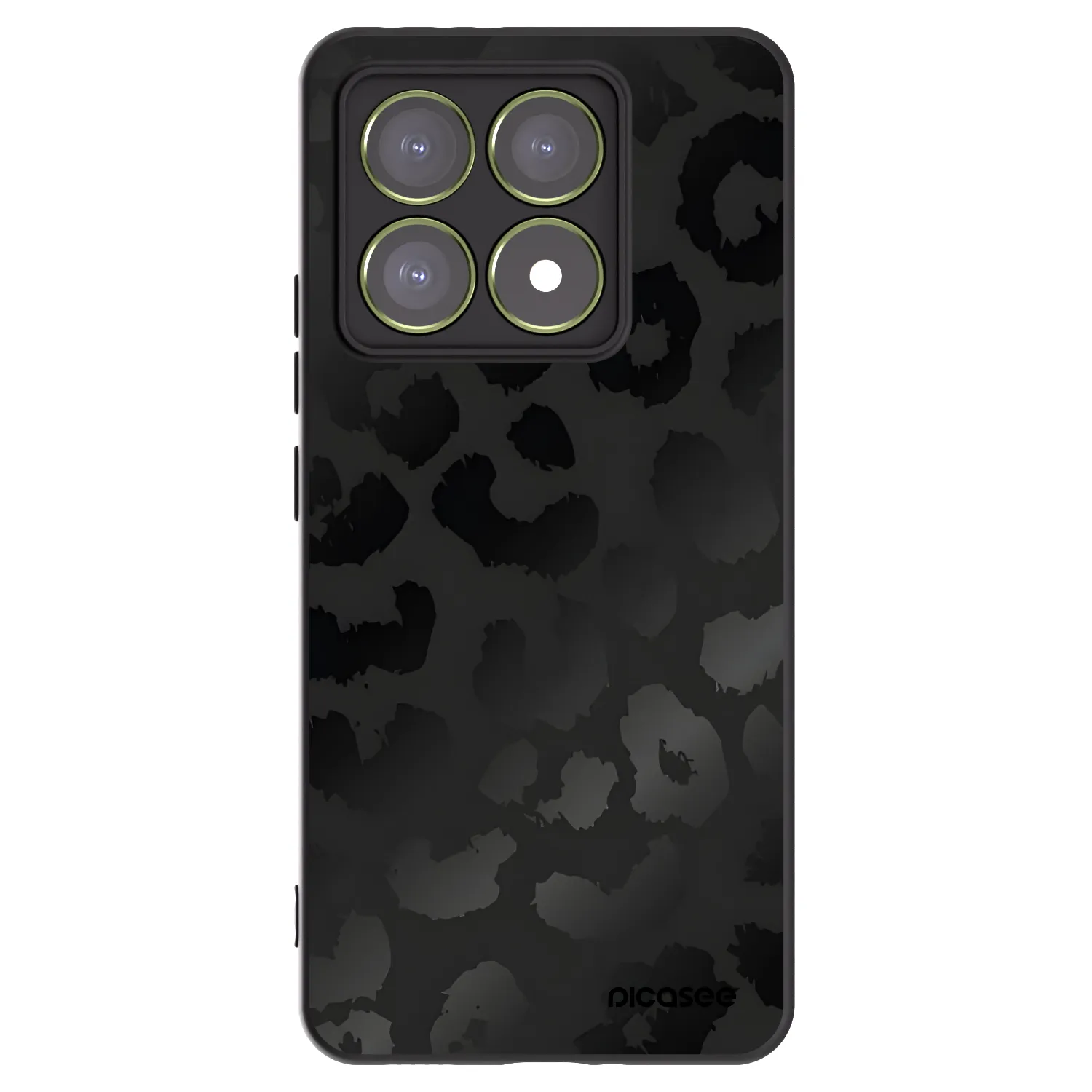Picasee crna silikonska maskica za Xiaomi 14T - Midnight Leopard
