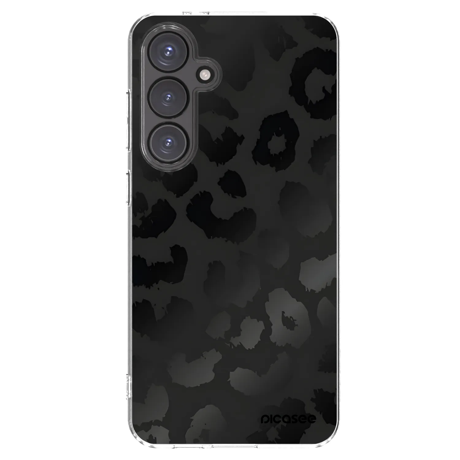 Picasee silikonska prozirna maskica za Samsung Galaxy S24 FE S721B - Midnight Leopard