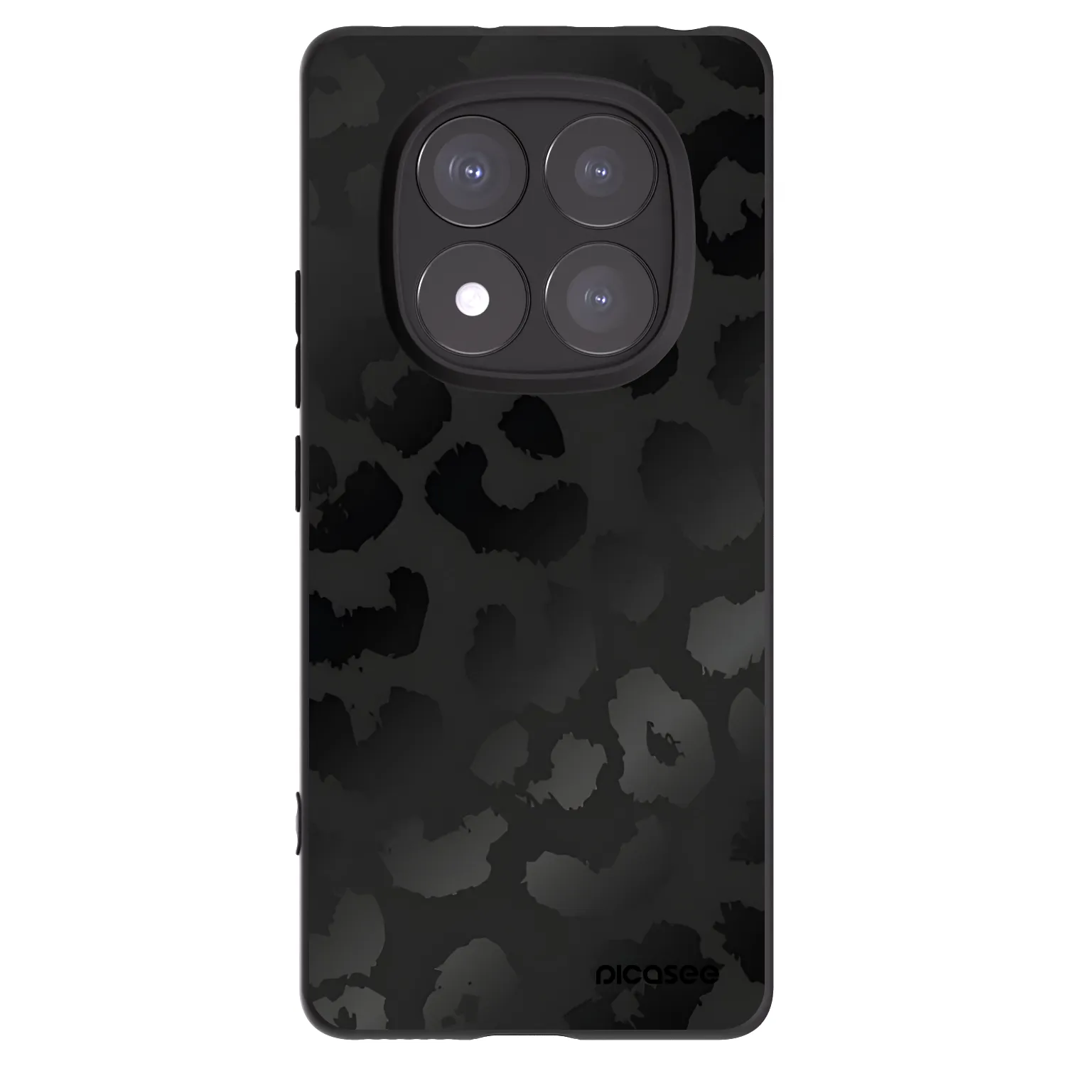 Picasee crna silikonska maskica za Xiaomi Redmi Note 14 Pro+ 5G - Midnight Leopard