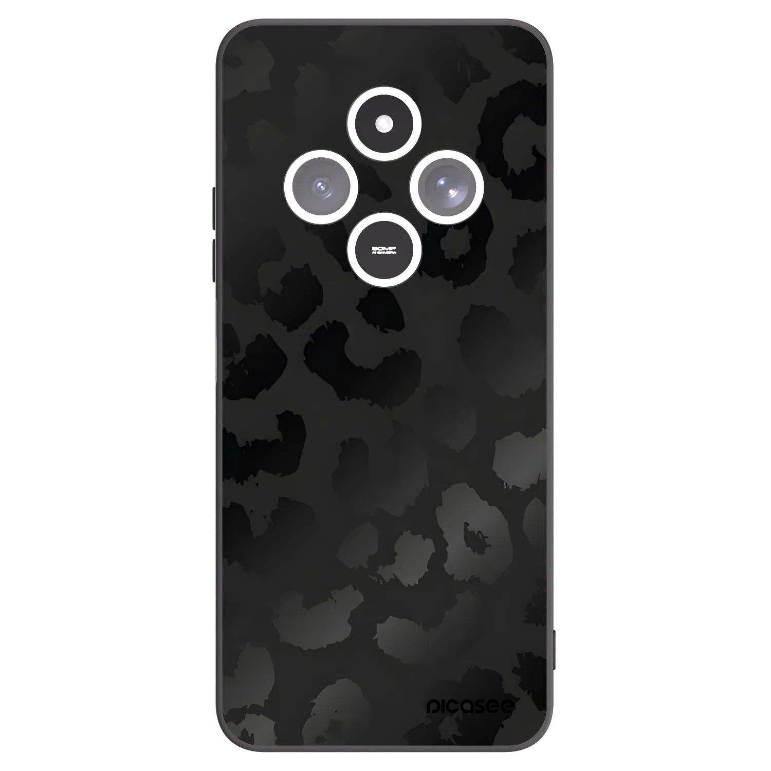 Picasee crna silikonska maskica za Xiaomi Redmi 14C - Midnight Leopard