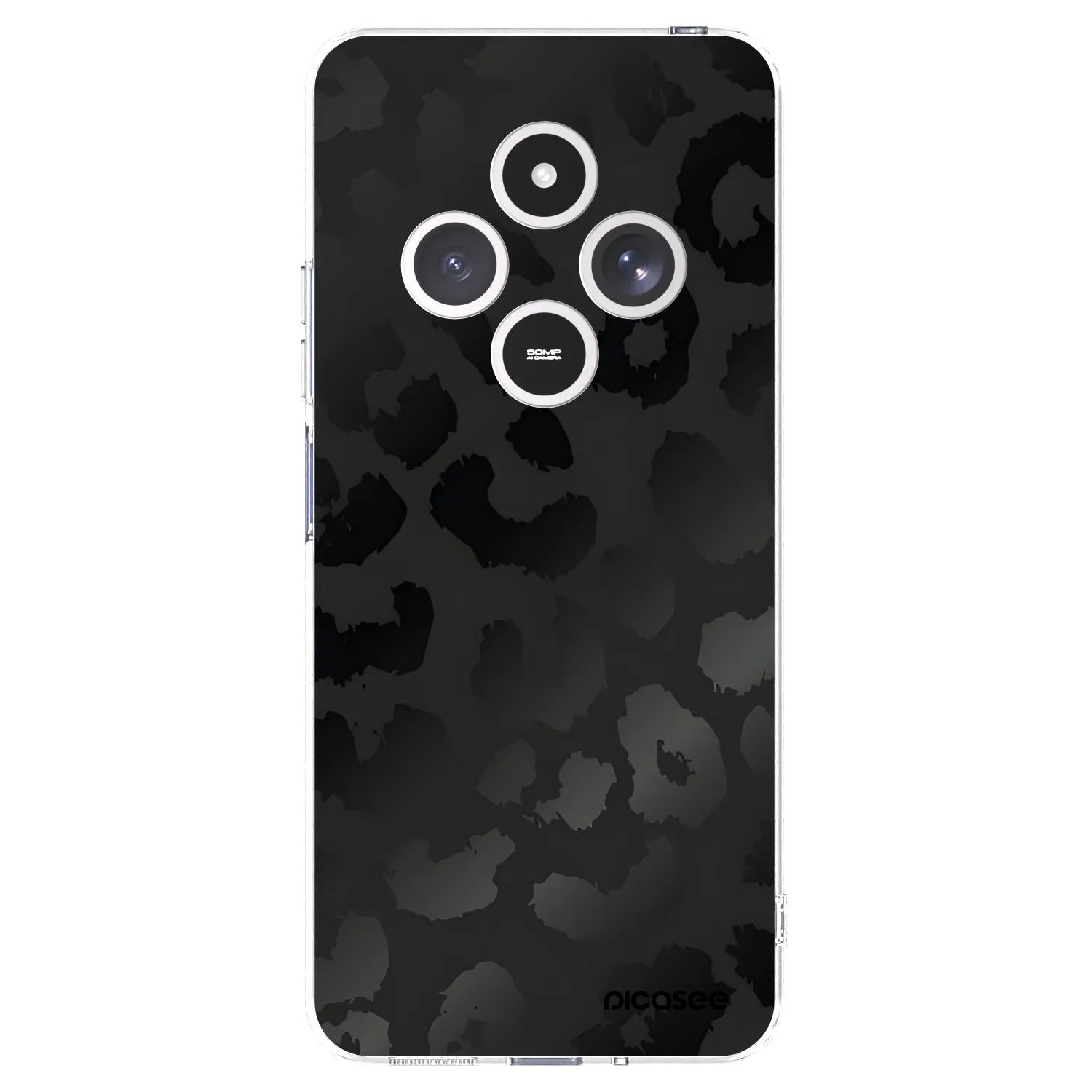 Picasee silikonska prozirna maskica za Xiaomi Redmi 14C - Midnight Leopard