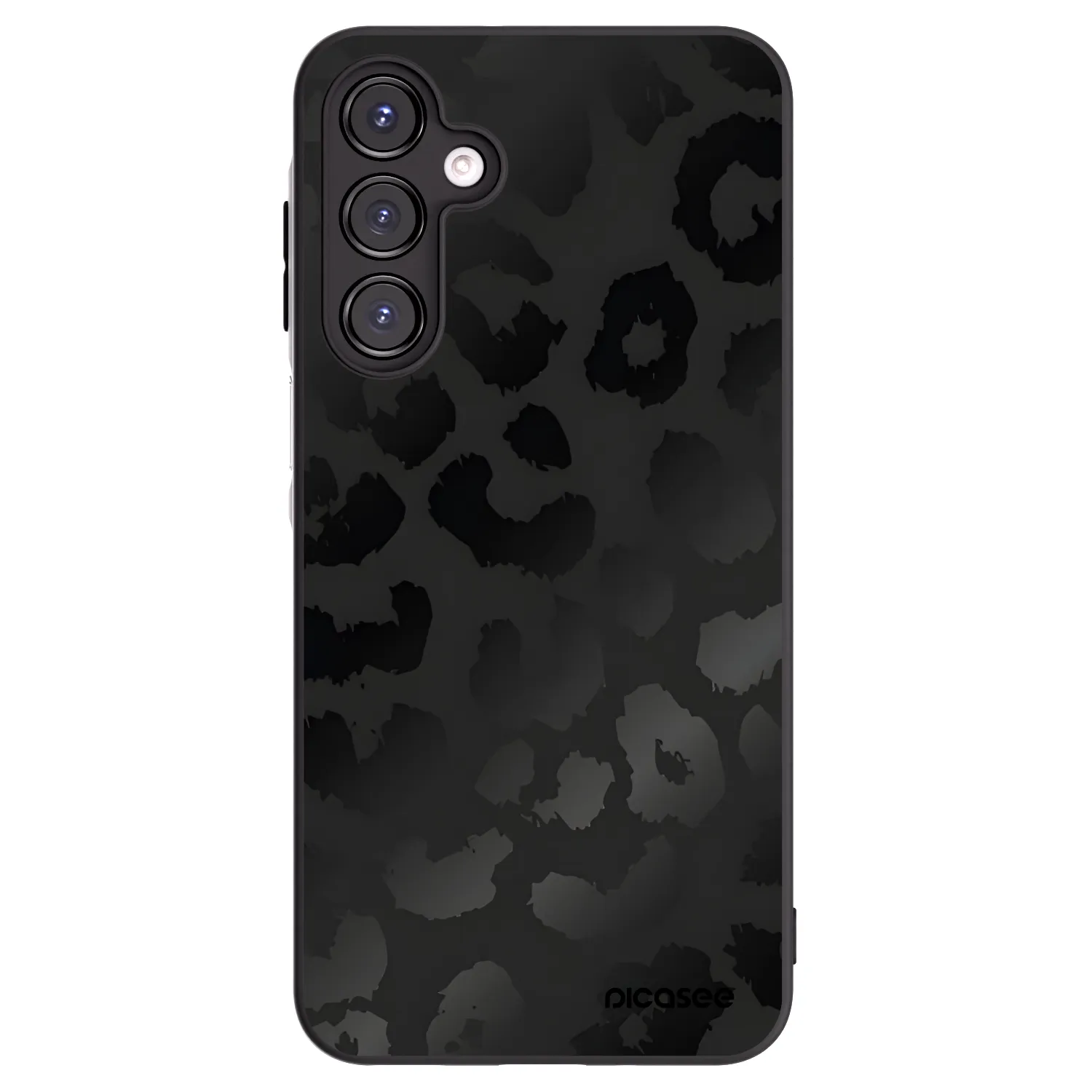 Picasee crna silikonska maskica za Samsung Galaxy A16 5G - Midnight Leopard