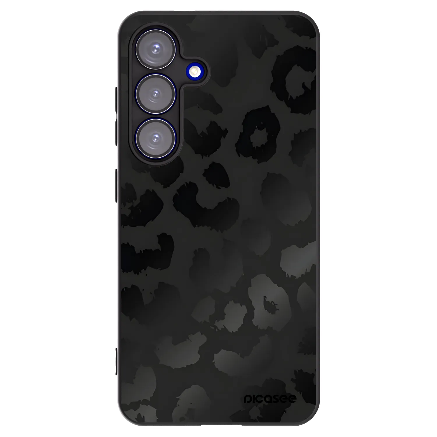 Picasee crna silikonska maskica za Samsung Galaxy S25 5G - Midnight Leopard