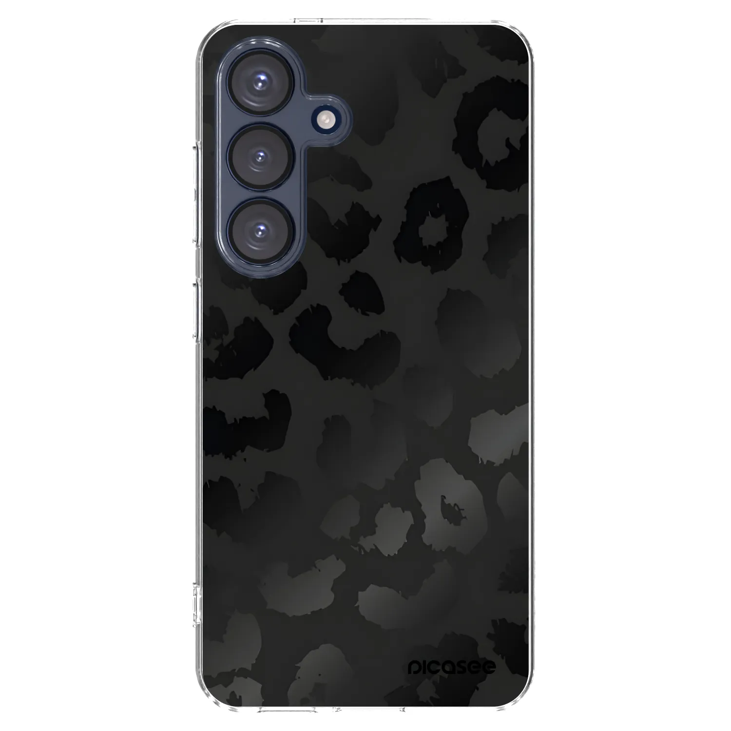 Picasee silikonska prozirna maskica za Samsung Galaxy S25 5G - Midnight Leopard