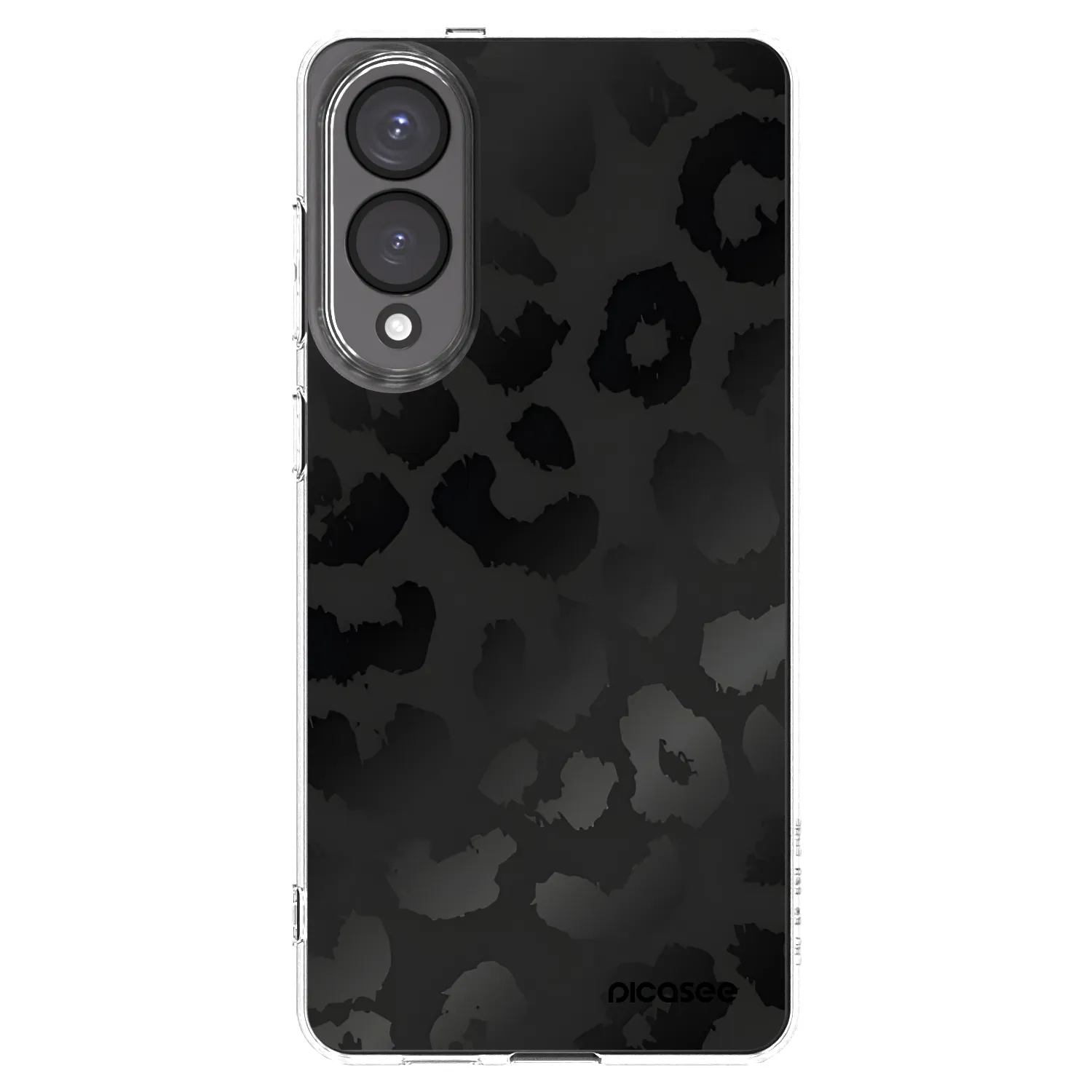 Picasee silikonska prozirna maskica za Samsung Galaxy S25 Edge 5G - Midnight Leopard