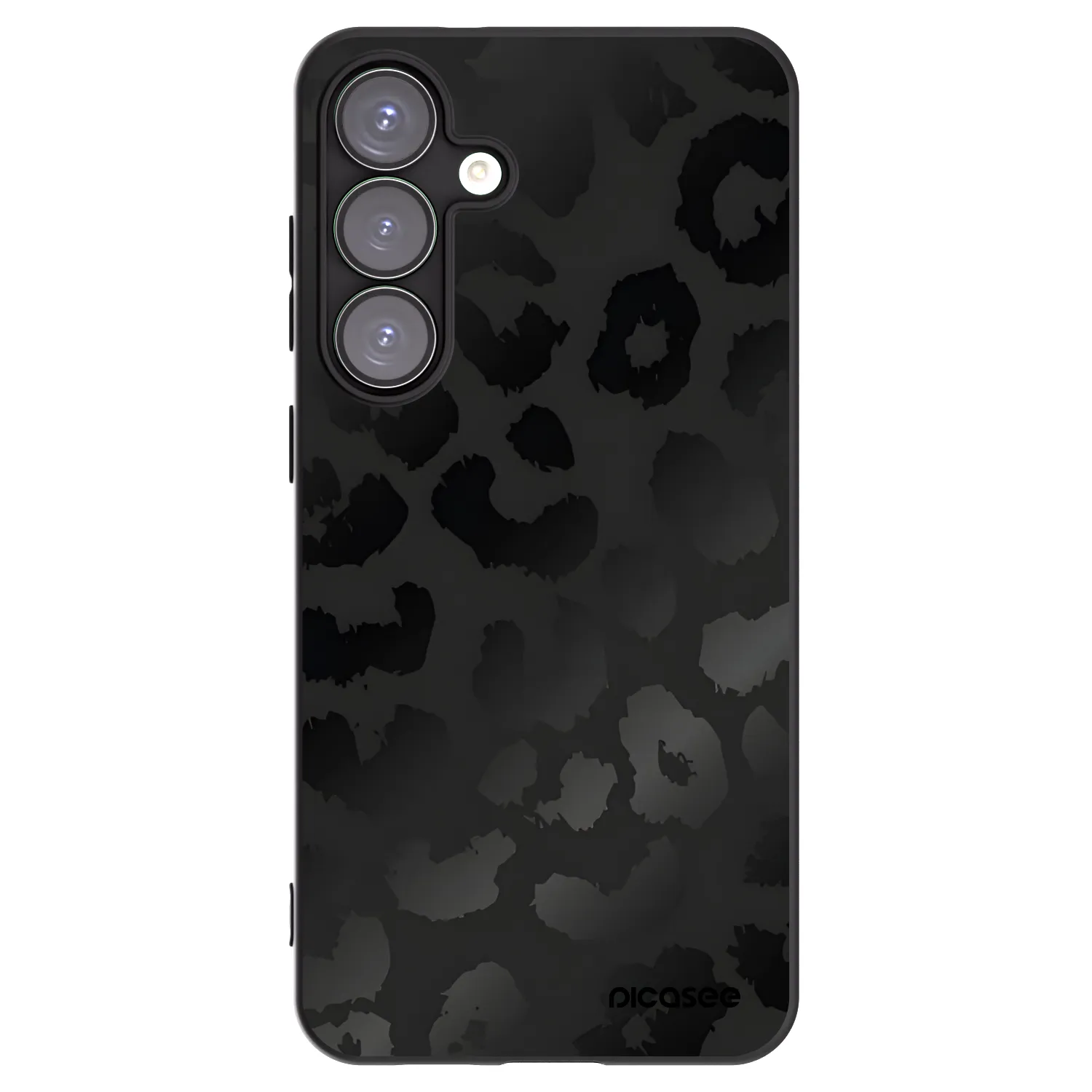 Picasee crna silikonska maskica za Samsung Galaxy S25+ 5G - Midnight Leopard