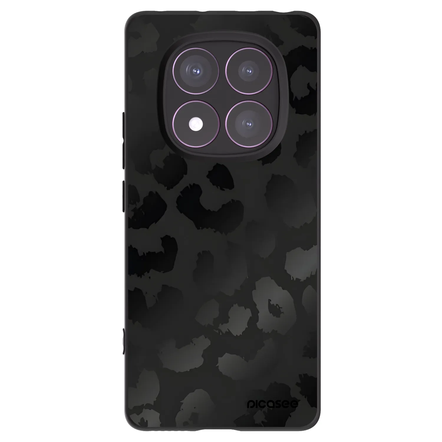 Picasee crna silikonska maskica za Xiaomi Redmi Note 14 Pro 4G - Midnight Leopard