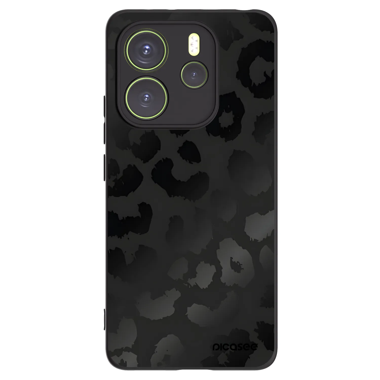 Picasee crna silikonska maskica za Xiaomi Redmi Note 14 4G - Midnight Leopard