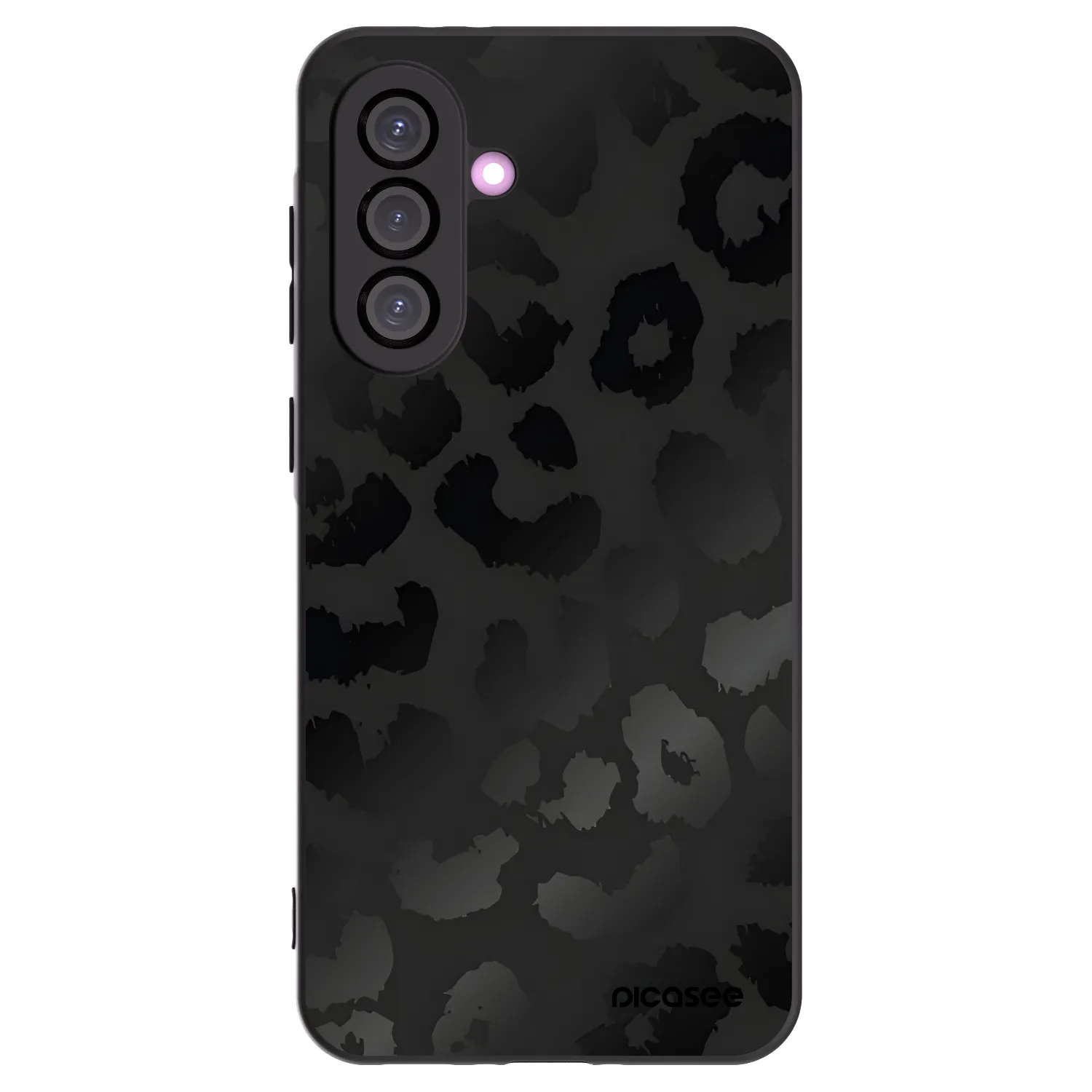 Picasee crna silikonska maskica za Samsung Galaxy A36 5G - Midnight Leopard