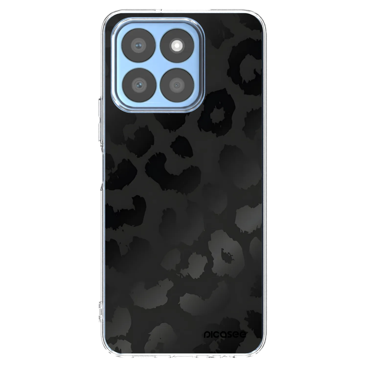 Picasee silikonska prozirna maskica za Honor X8c - Midnight Leopard