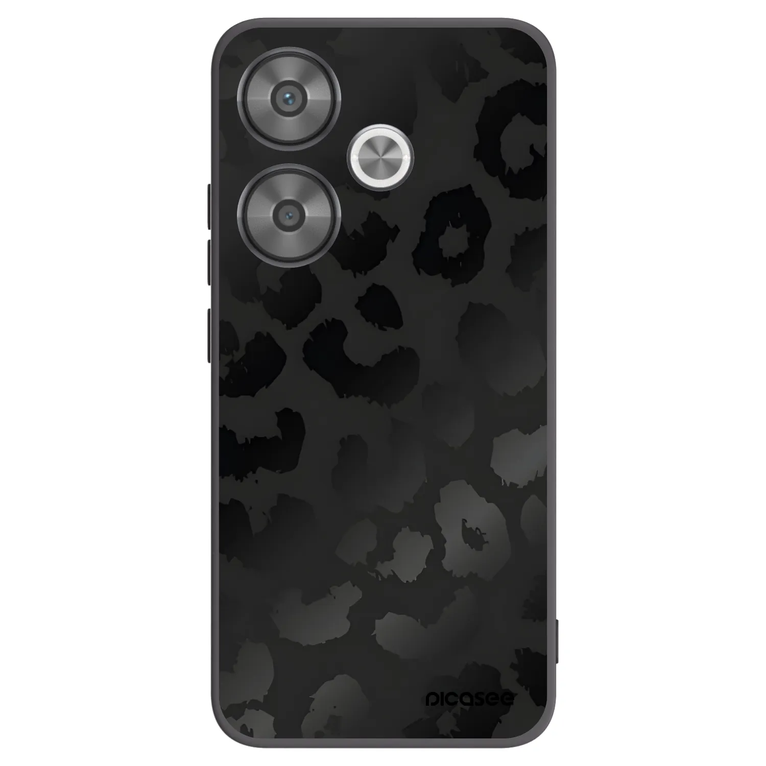 Picasee crna silikonska maskica za Xiaomi Poco F6 - Midnight Leopard