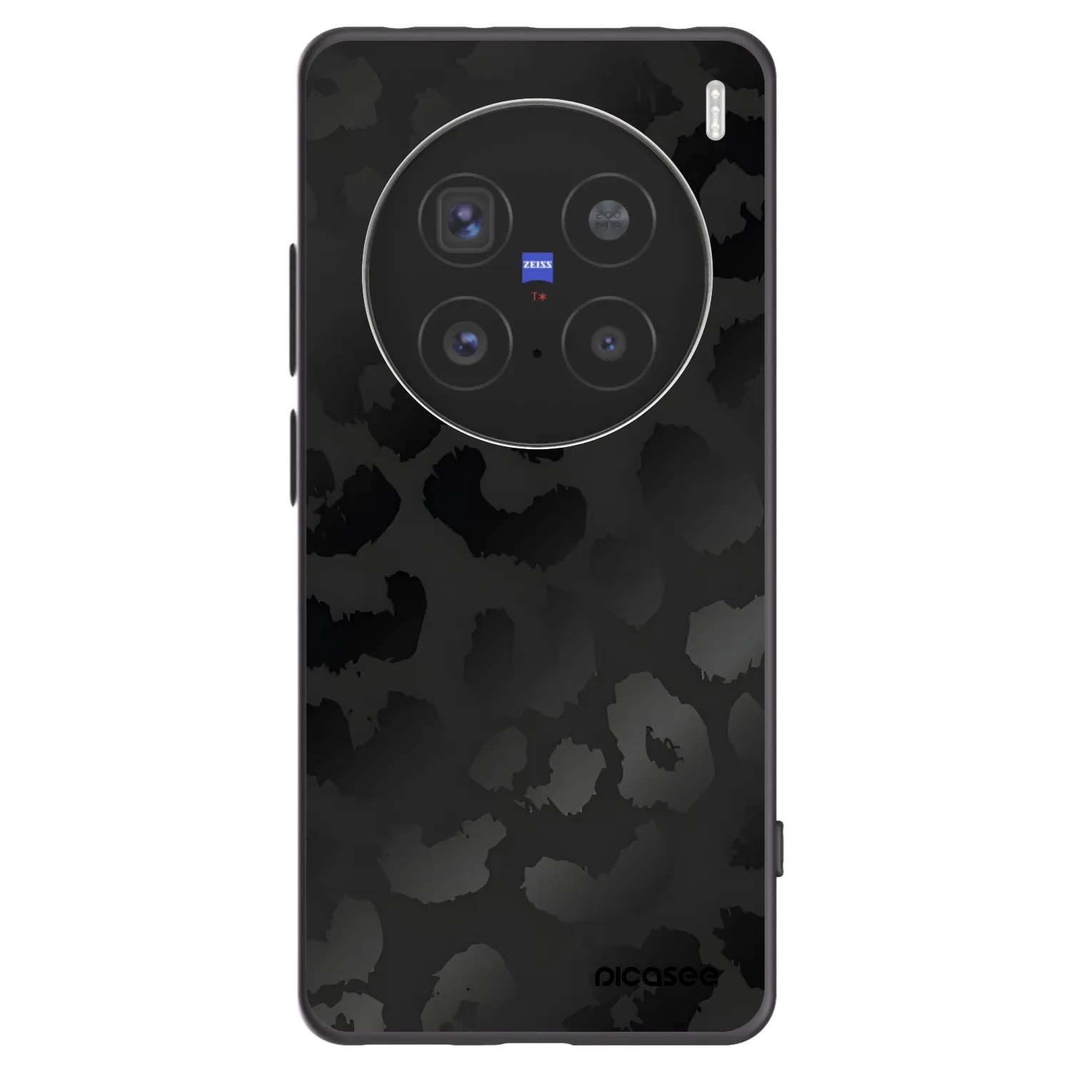 Picasee crna silikonska maskica za Vivo X200 Pro - Midnight Leopard