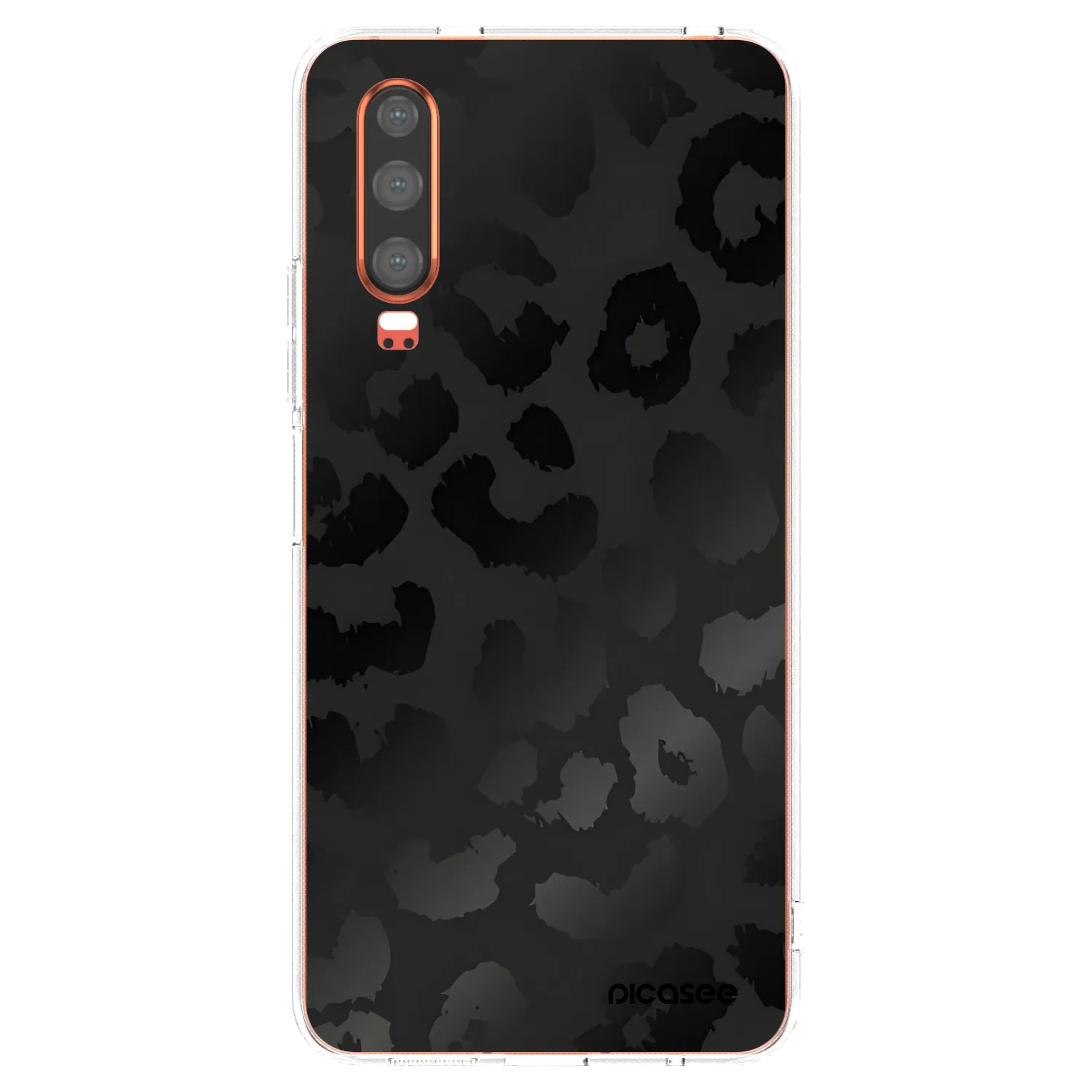 Picasee silikonska prozirna maskica za Huawei P30 - Midnight Leopard