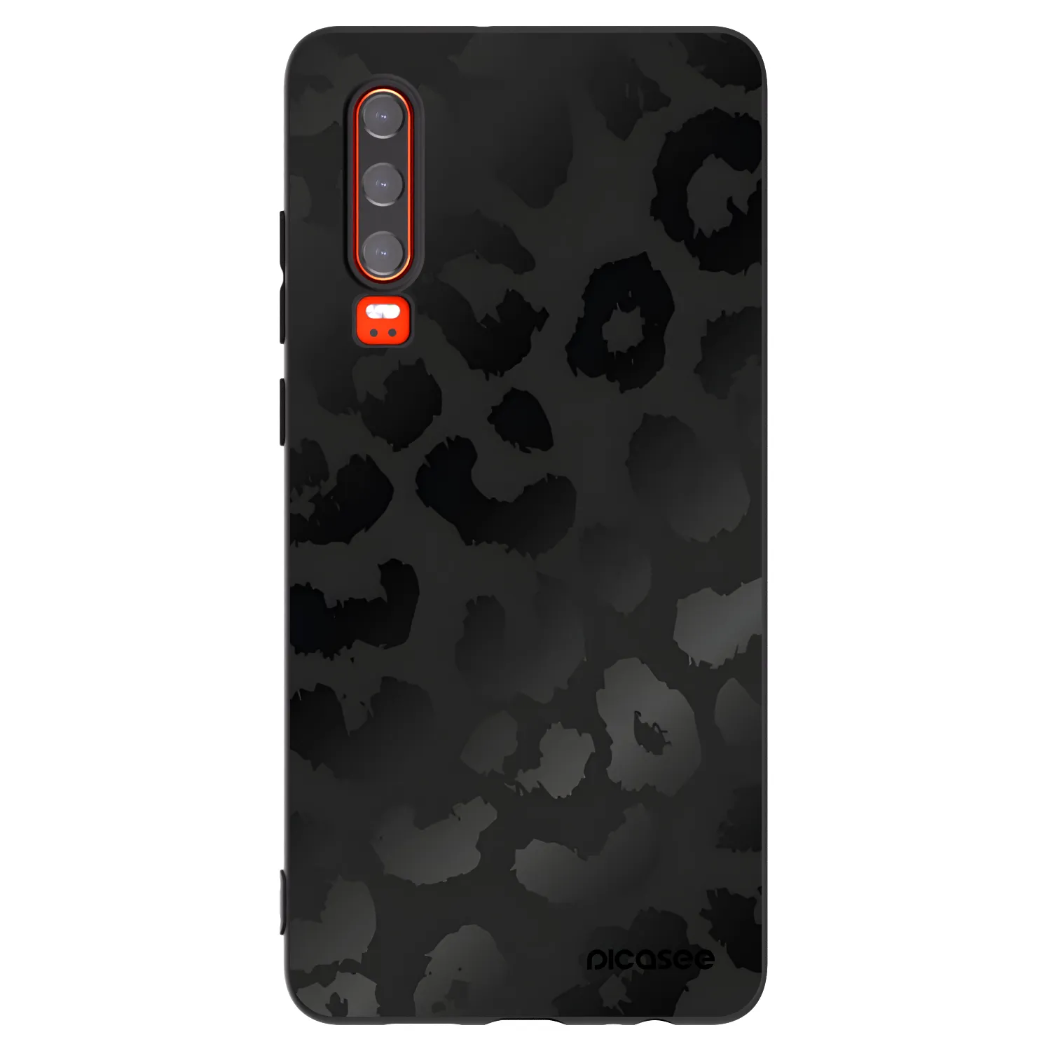 Picasee crna silikonska maskica za Huawei P30 - Midnight Leopard