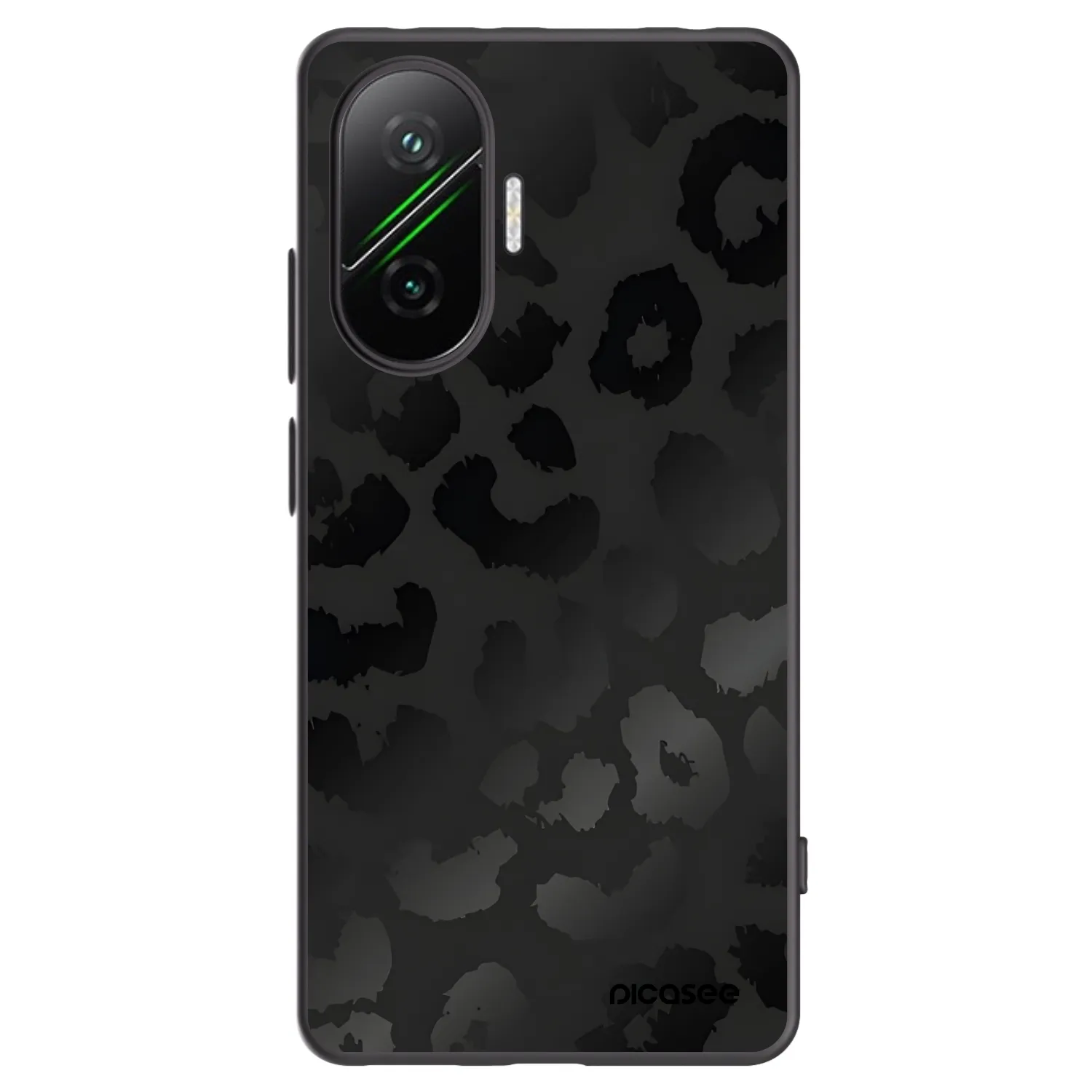 Picasee crna silikonska maskica za Xiaomi Poco F7 Pro 5G - Midnight Leopard