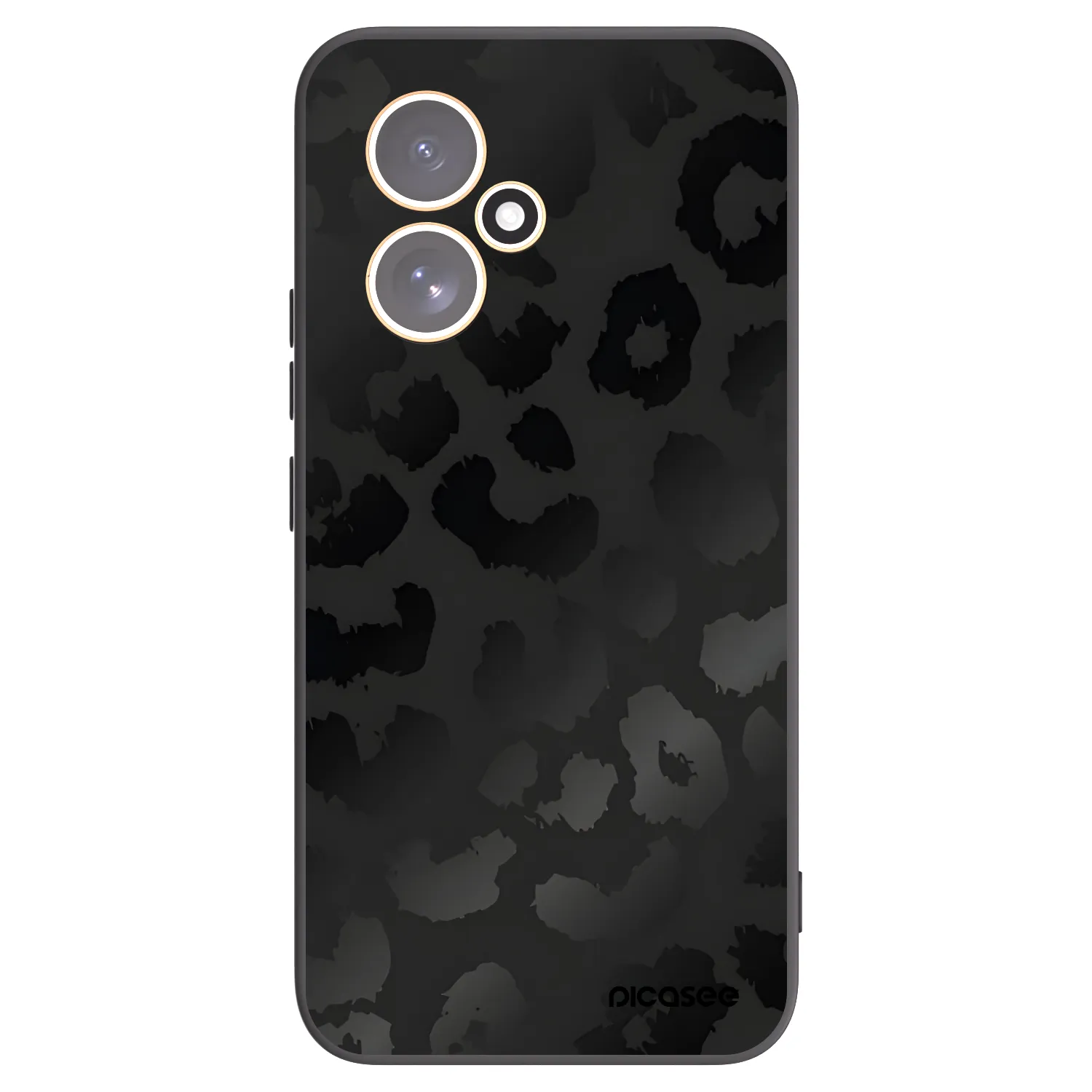 Picasee crna silikonska maskica za Honor 400 5G - Midnight Leopard
