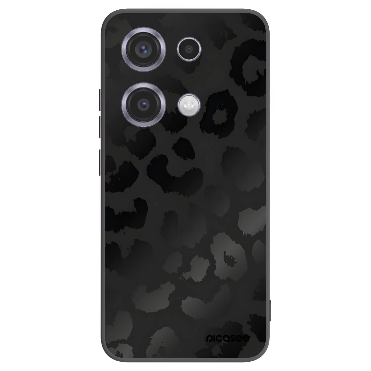 Picasee crna silikonska maskica za Xiaomi Redmi Note 14S - Midnight Leopard