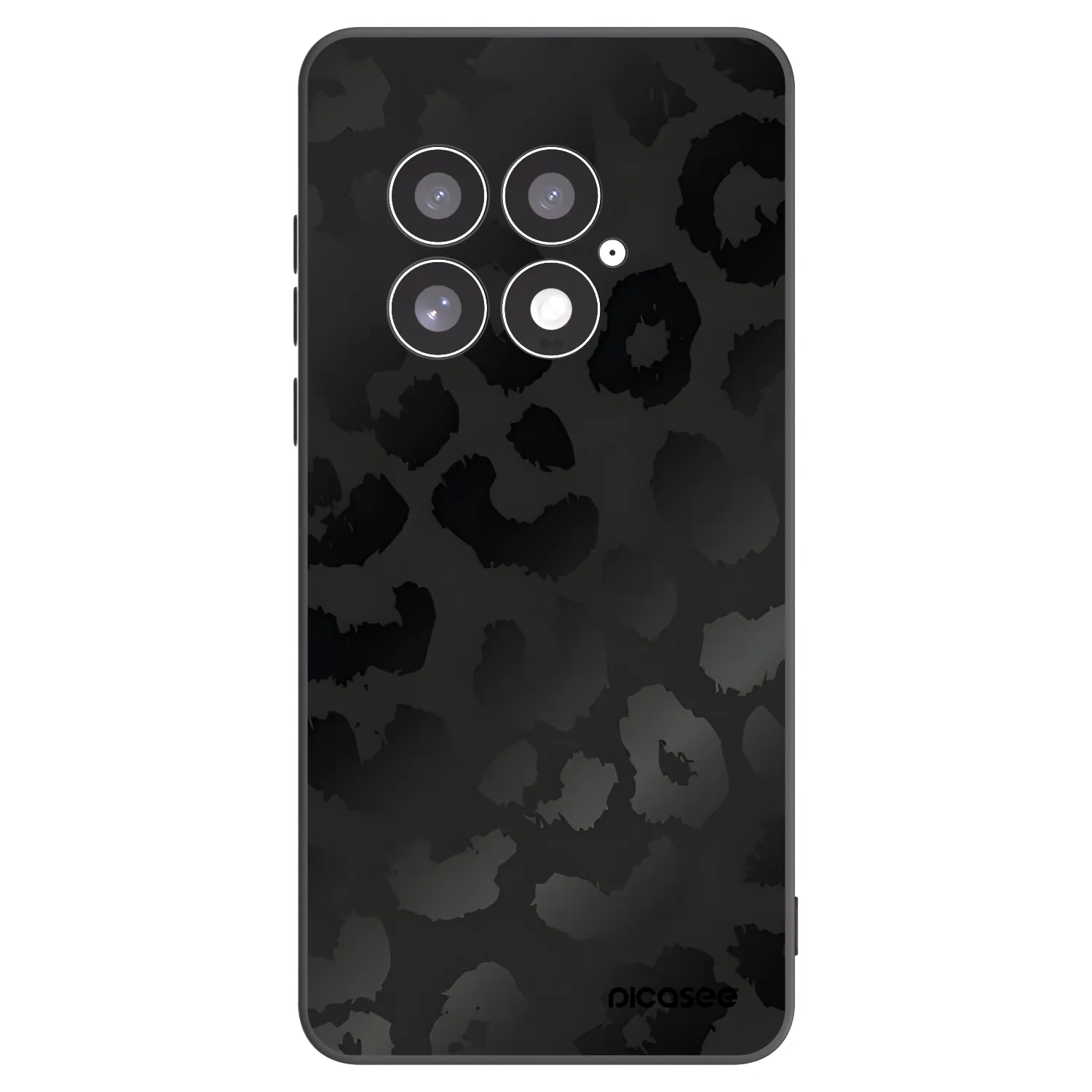 Picasee crna silikonska maskica za OnePlus 13 5G - Midnight Leopard