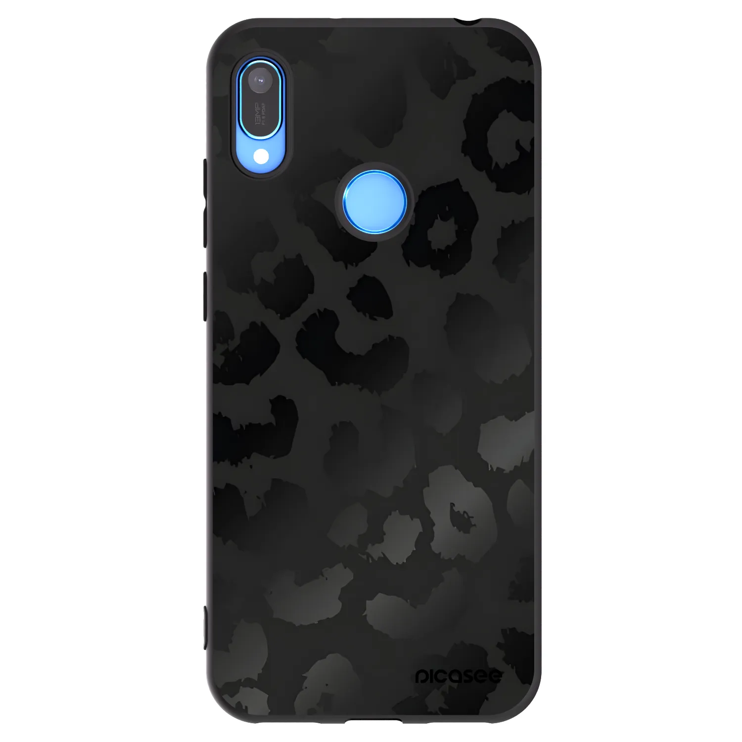 Picasee crna silikonska maskica za Huawei Y6 2019 - Midnight Leopard