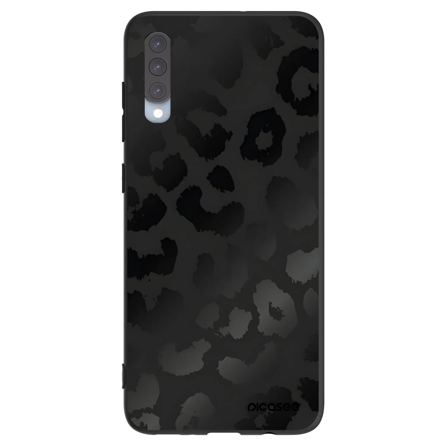 Picasee crna silikonska maskica za Samsung Galaxy A70 A705F - Midnight Leopard