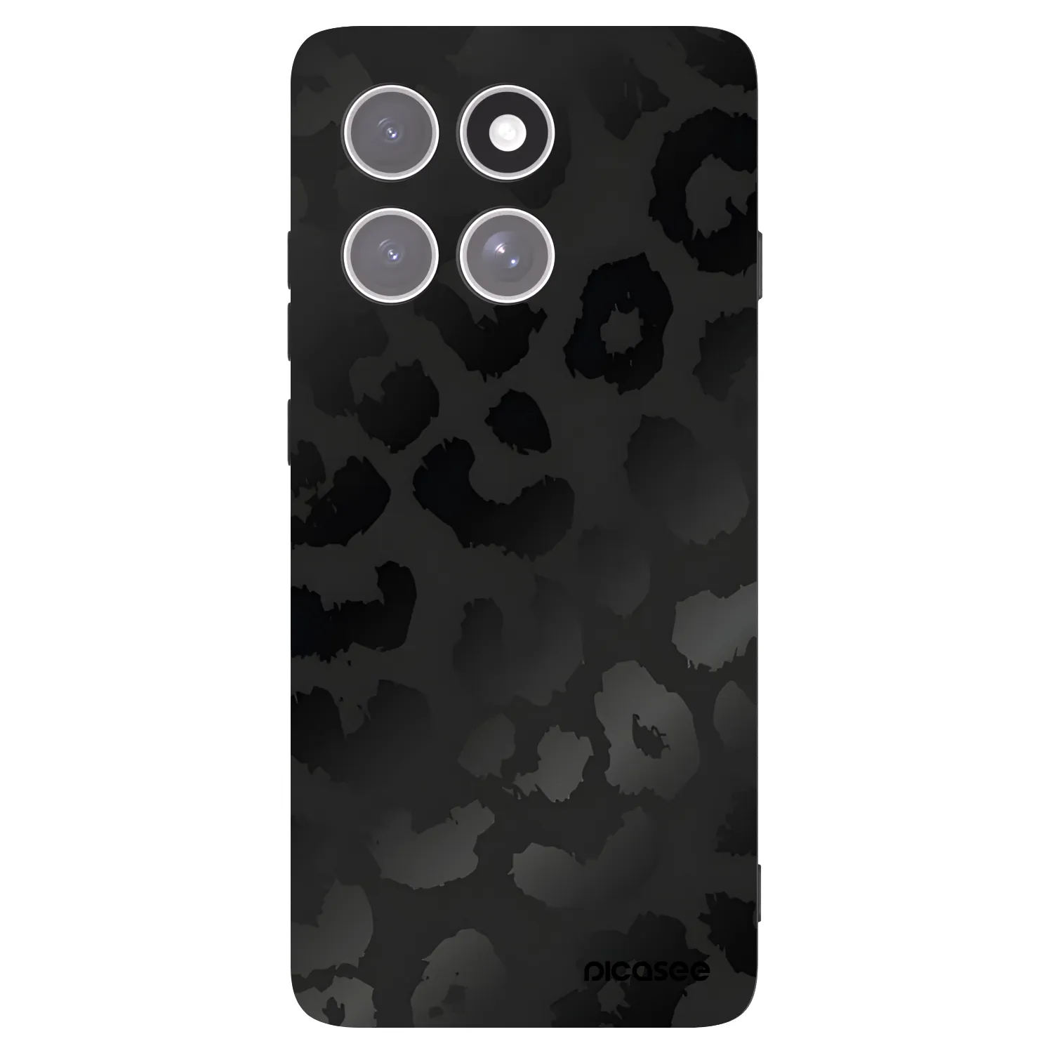 Picasee crna silikonska maskica za Motorola Edge 60 Pro - Midnight Leopard