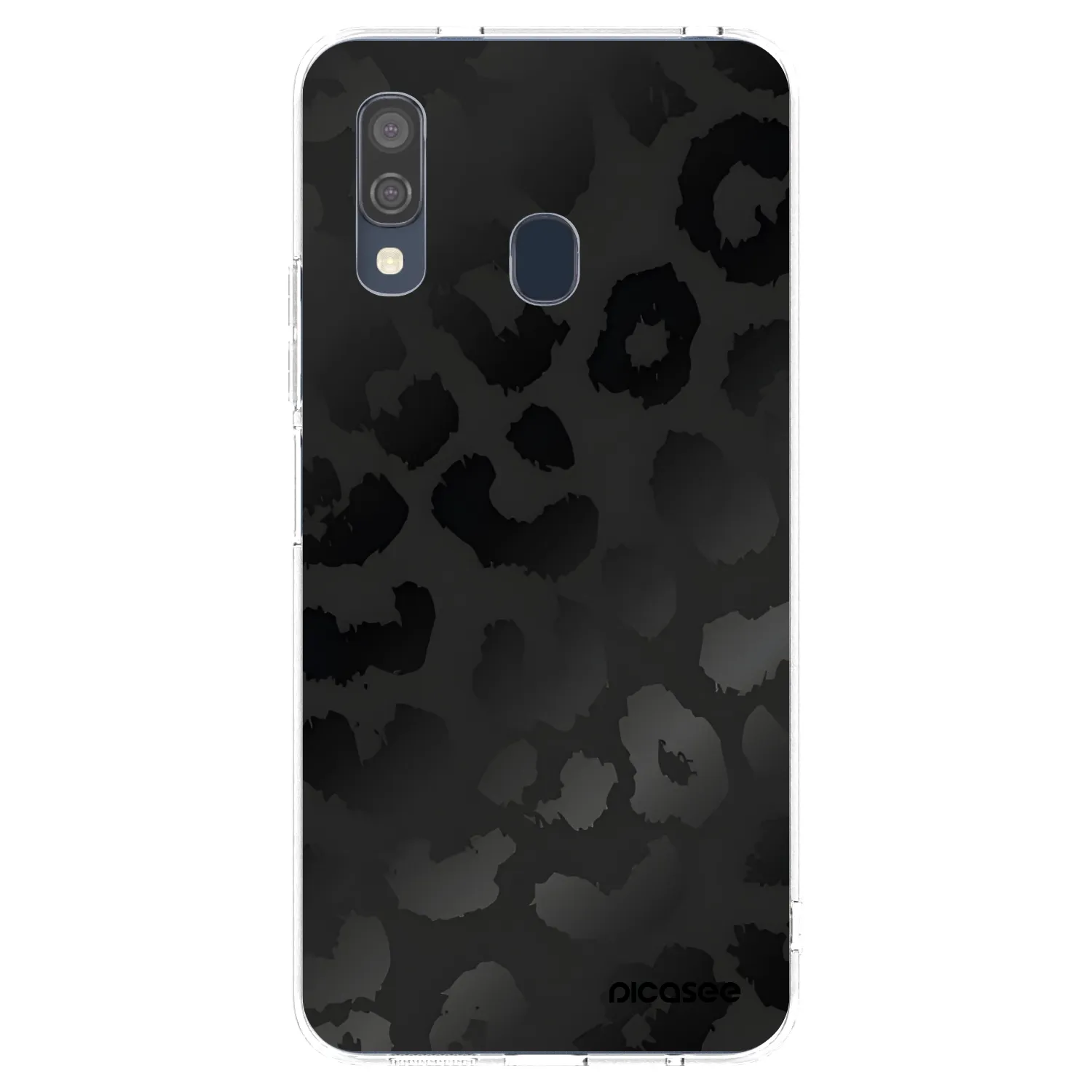 Picasee silikonska prozirna maskica za Samsung Galaxy A40 A405F - Midnight Leopard