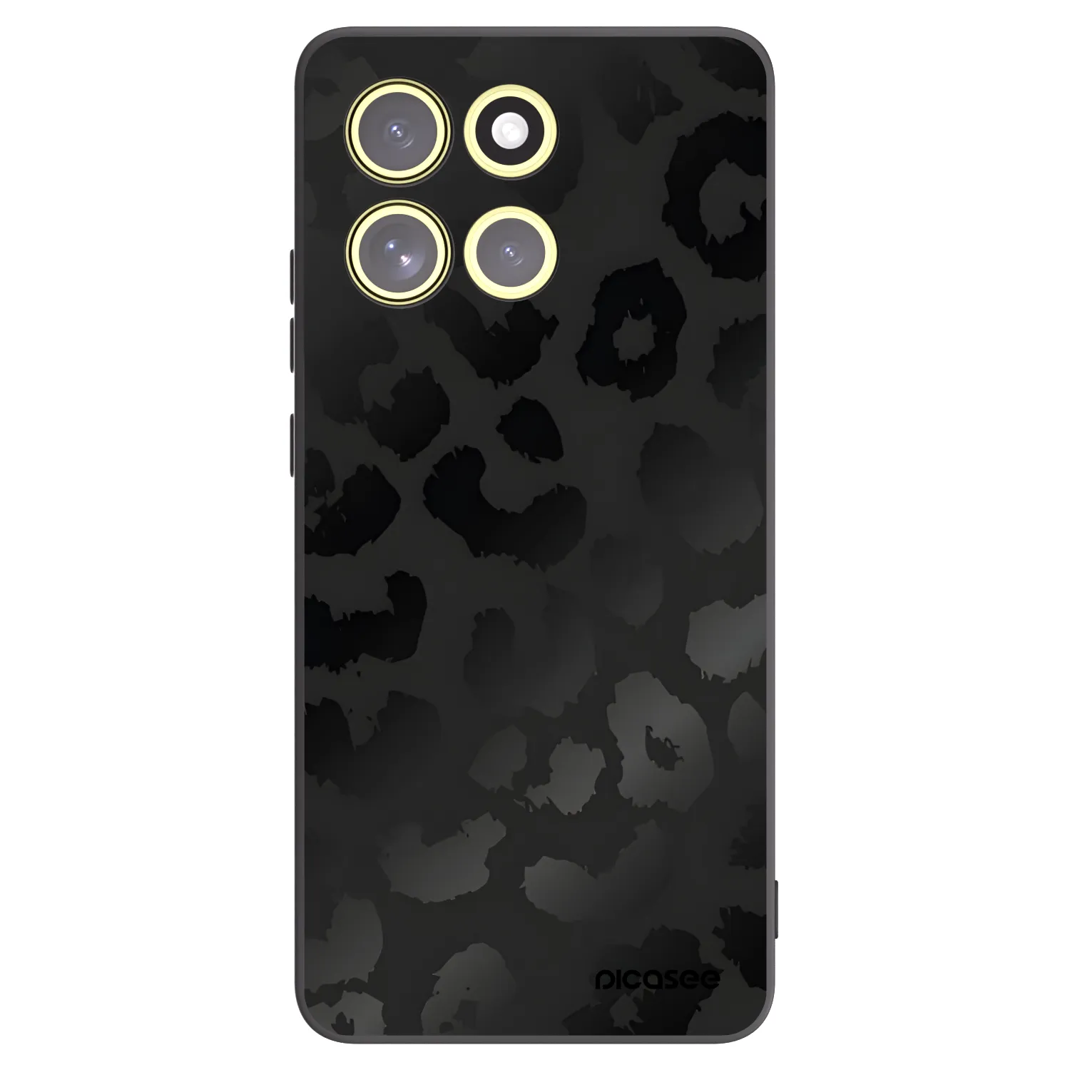 Picasee crna silikonska maskica za Motorola Moto G86 5G - Midnight Leopard