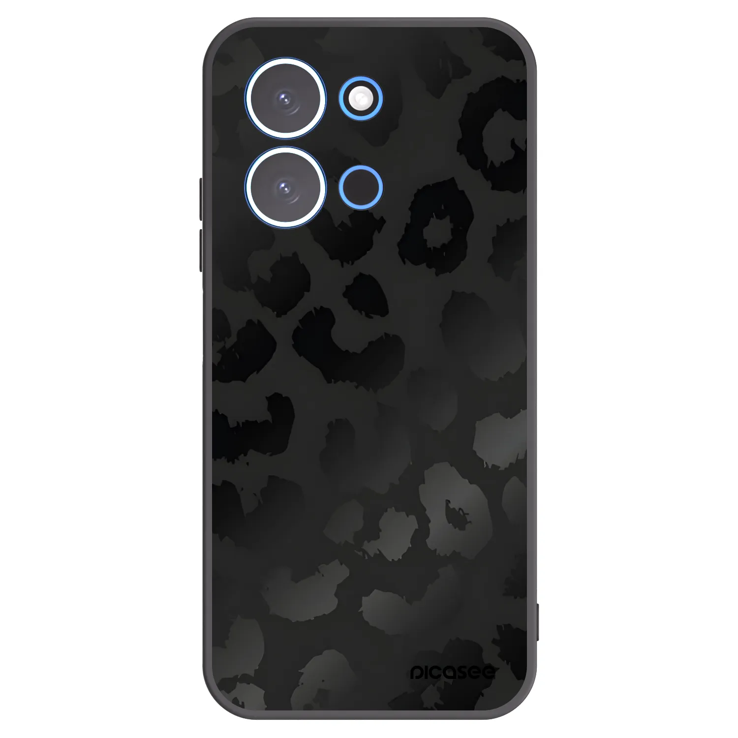 Picasee crna silikonska maskica za Xiaomi Redmi 15C 4G - Midnight Leopard