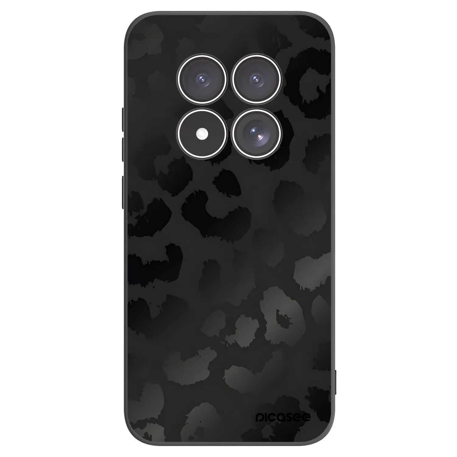 Picasee crna silikonska maskica za Xiaomi Redmi Note 15 Pro 4G - Midnight Leopard