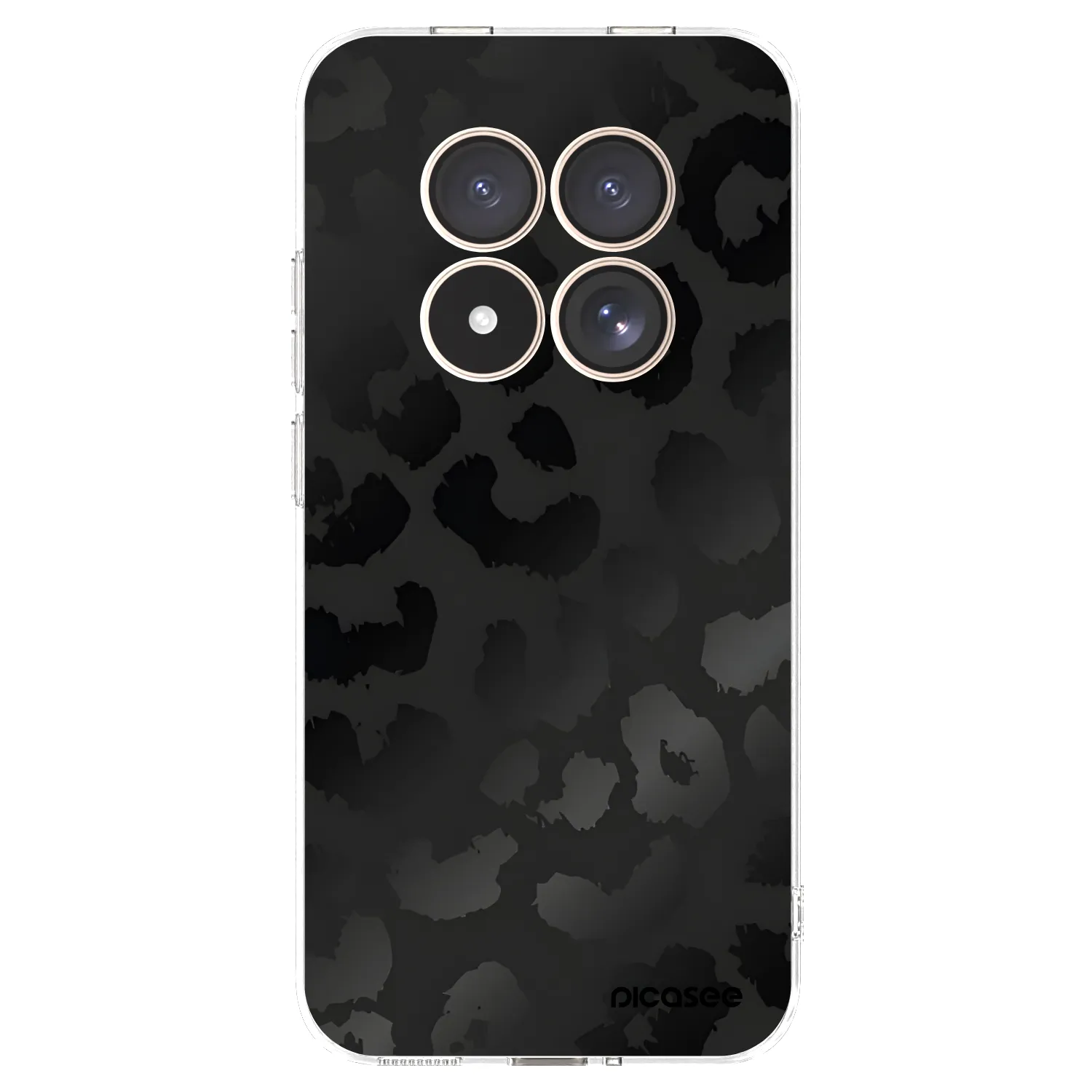 Picasee silikonska prozirna maskica za Xiaomi Redmi Note 15 Pro 4G - Midnight Leopard
