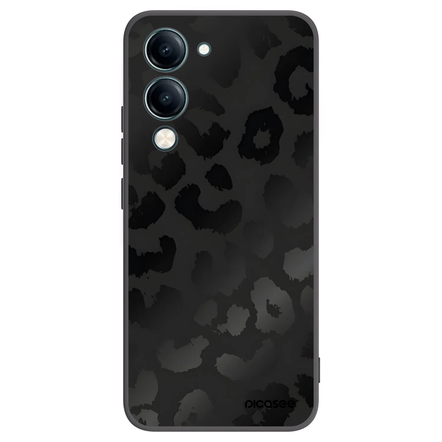 Picasee crna silikonska maskica za Vivo Y29s 5G - Midnight Leopard