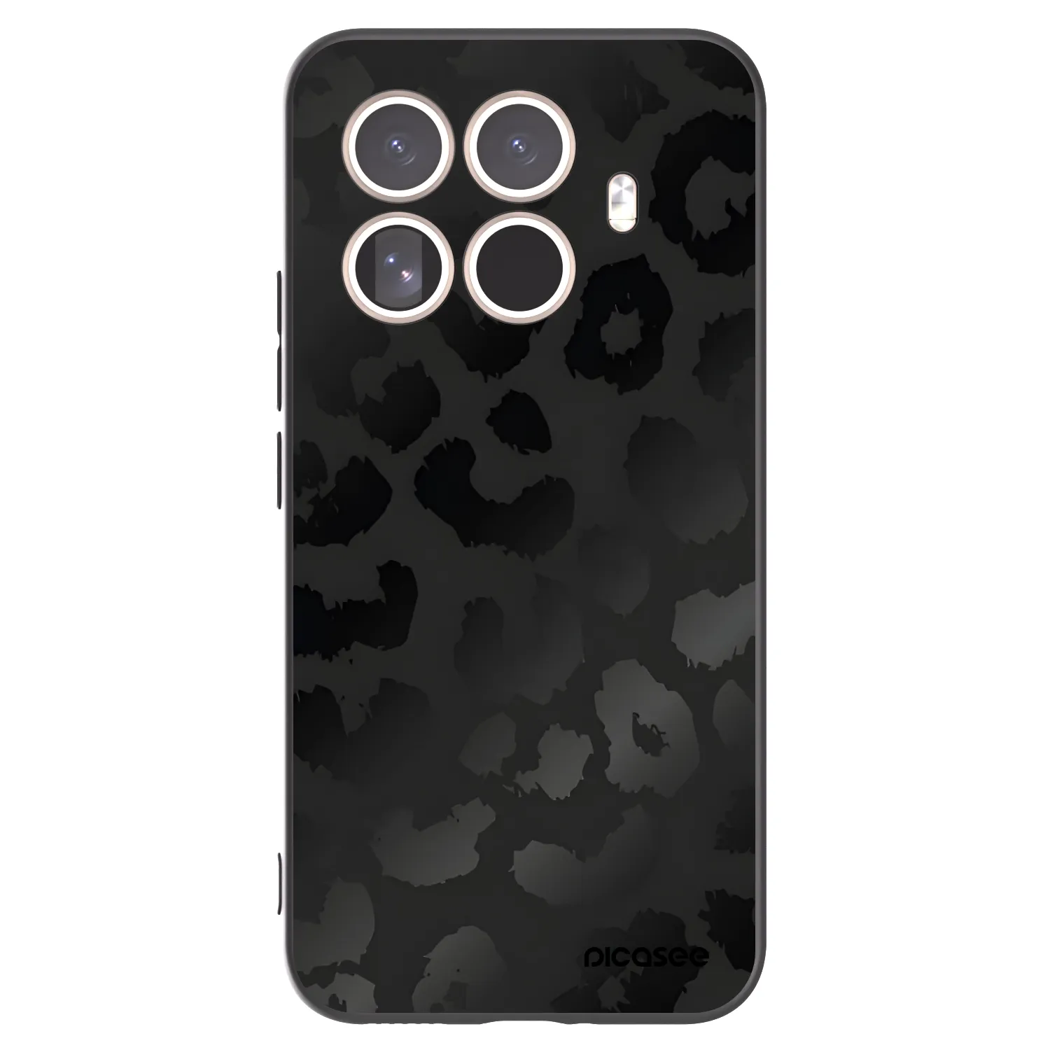 Picasee crna silikonska maskica za Xiaomi 15T Pro - Midnight Leopard
