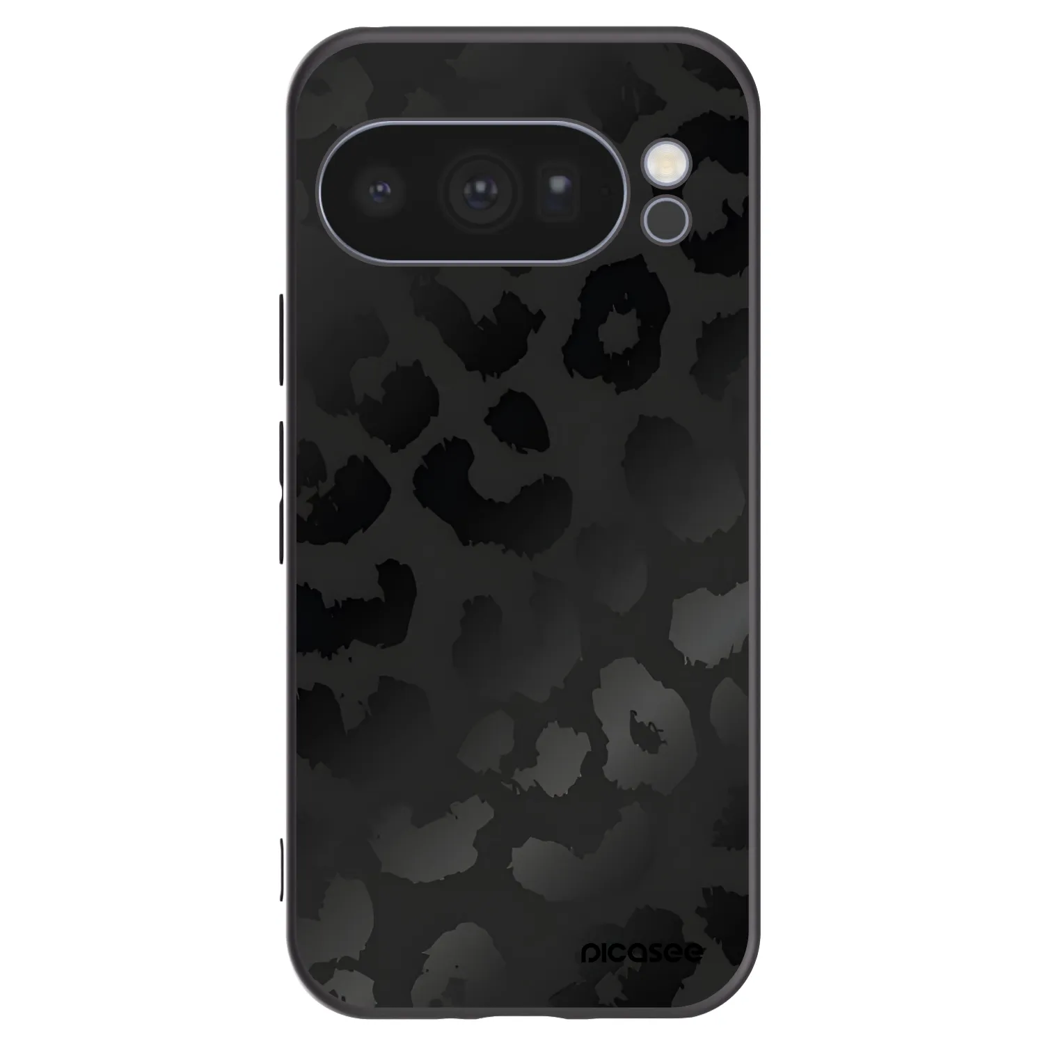 Picasee crna silikonska maskica za Google Pixel 10 Pro - Midnight Leopard