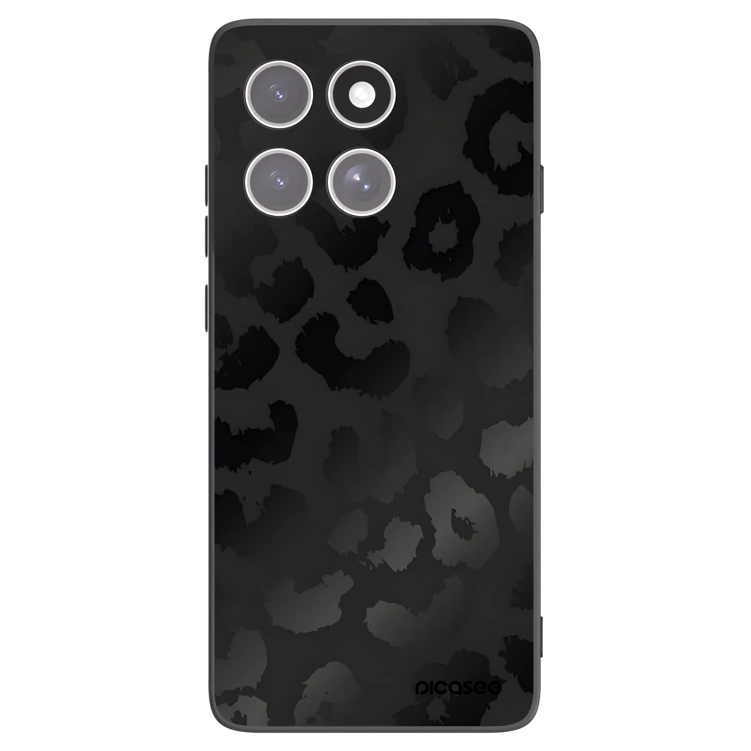 Picasee crna silikonska maskica za Motorola Edge 60 Fusion - Midnight Leopard
